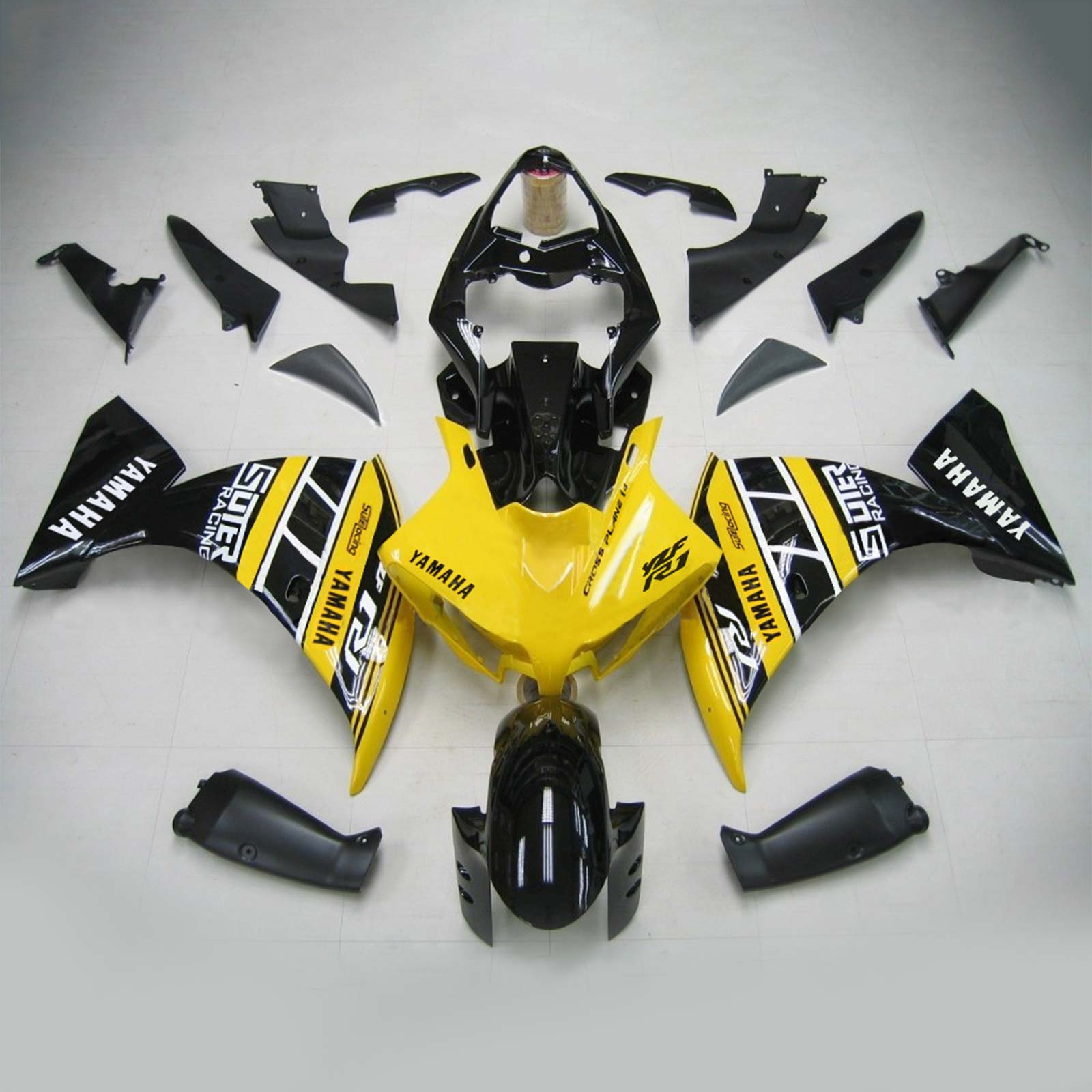 2009-2011 Yamaha YZF 1000 R1 Kit de carénage d'injection carrosserie plastique ABS #128