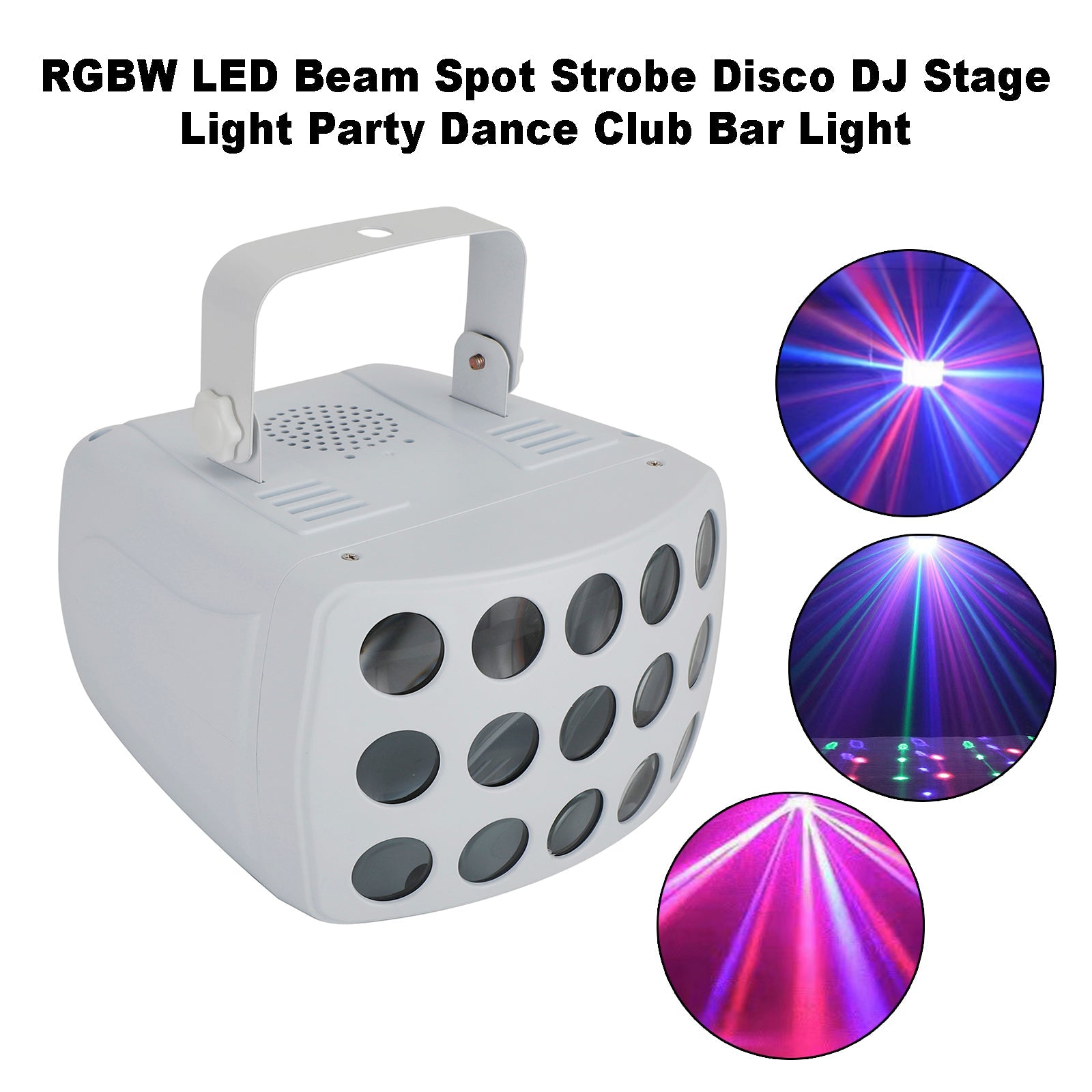 RGBW LED Beam Spot Strobe Disco DJ Podiumlicht Party Dance Club Barlicht US Plug