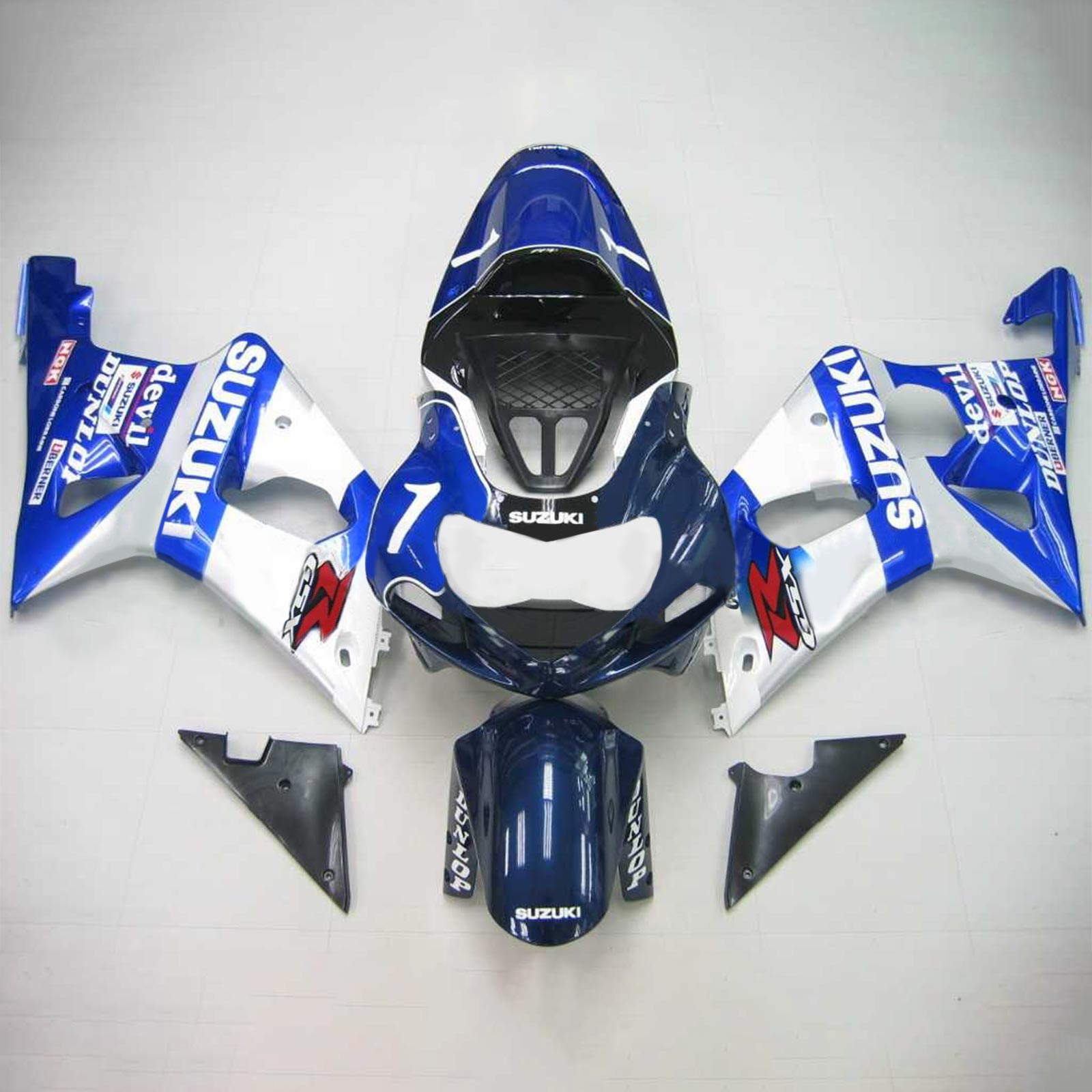 2000-2002 Suzuki GSXR1000 K1 K2 Amotopart Injection Fairing Kit Bodywork Plastic ABS #107