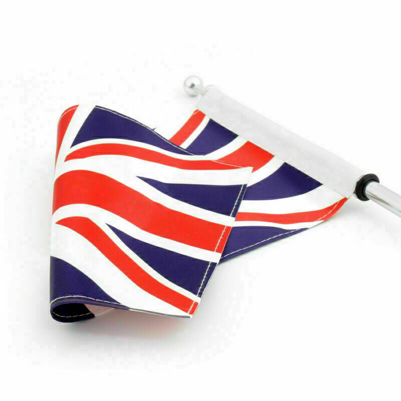 Motorcycle Rear Flag Pole & Stripes UK Flag Mount For Road King Sportster 883