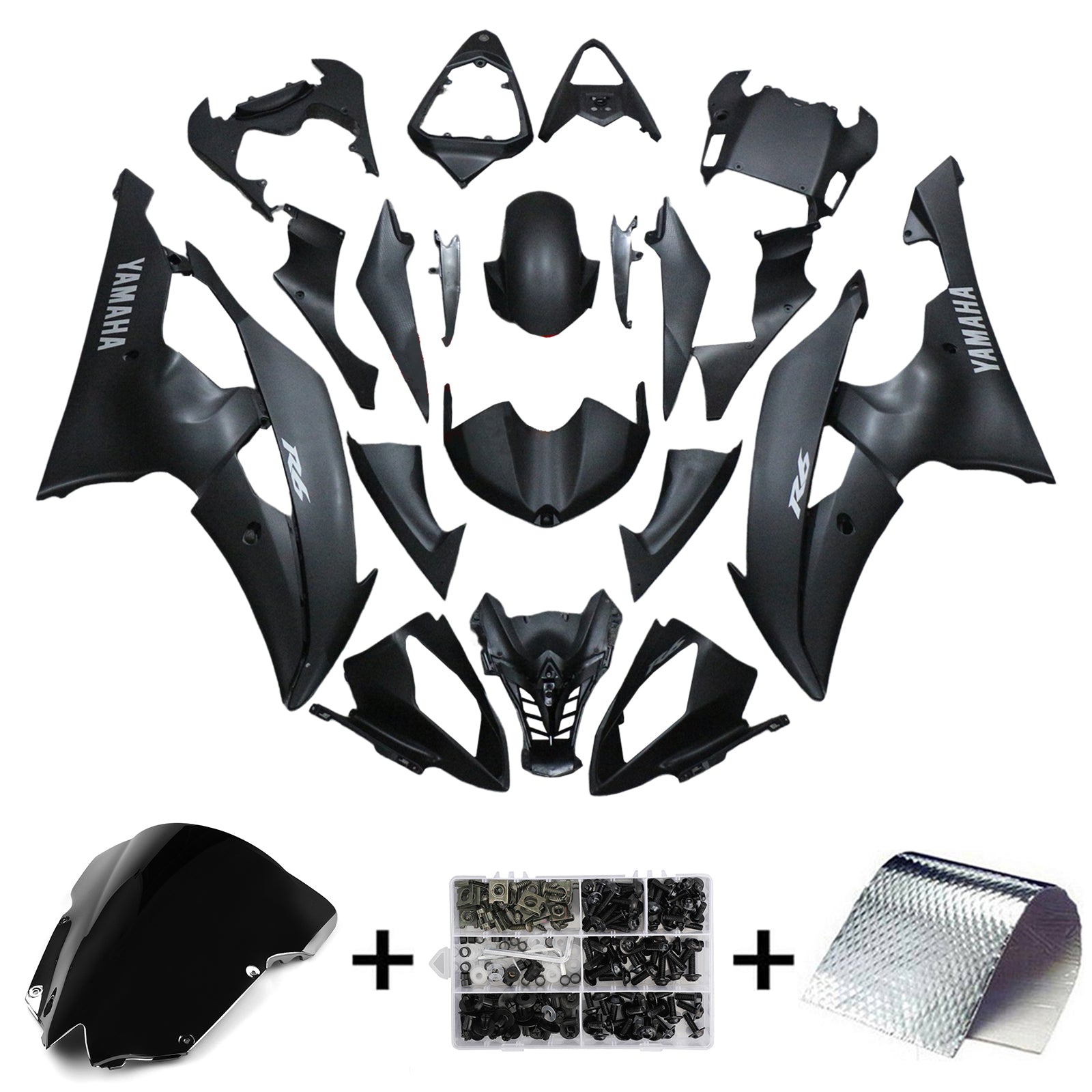 2008-2016 Yamaha YZF 600 R6 Kit de carenado Carrocería Plástico ABS