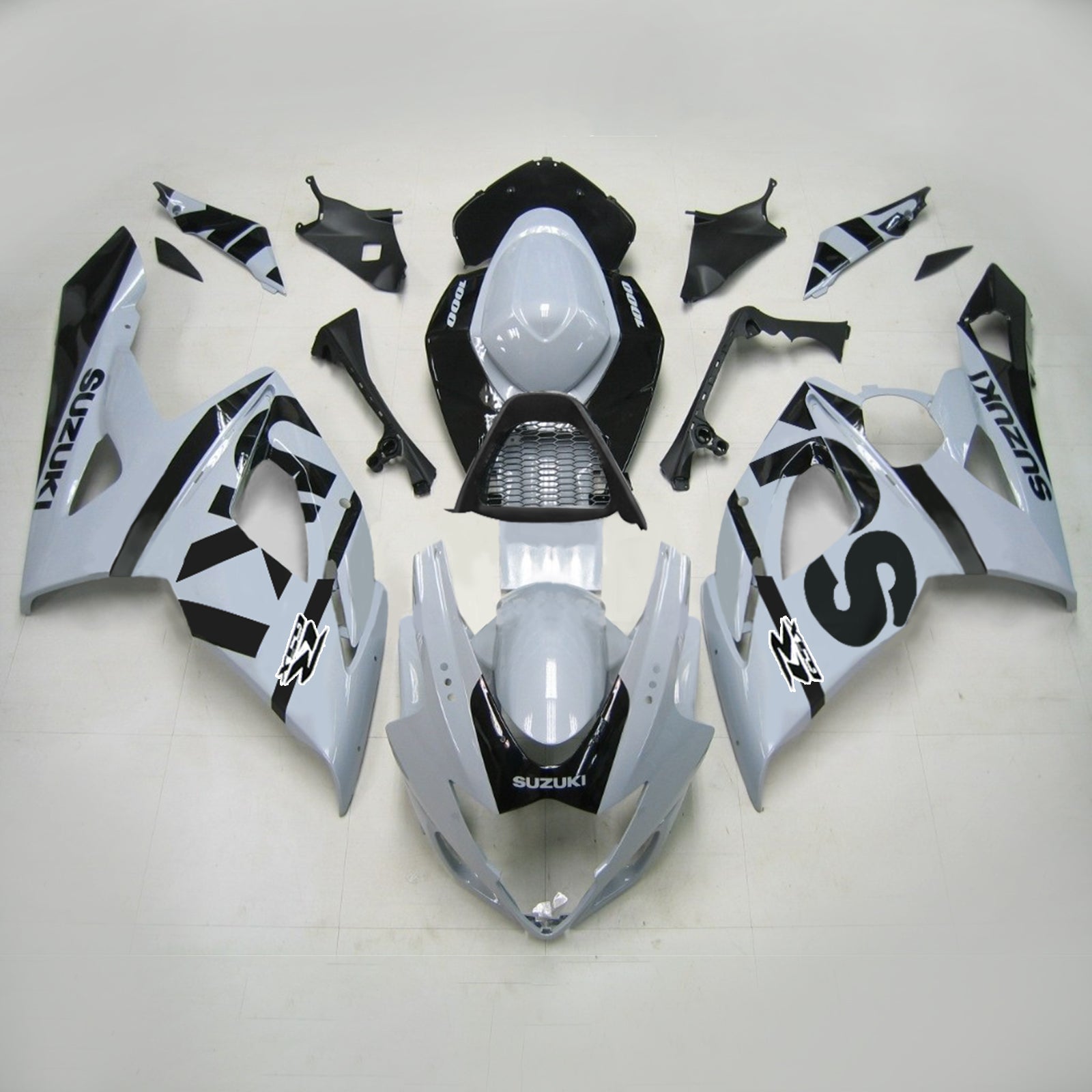 2005-2006 Suzuki GSXR1000 K5 Amotopart Kit de carénage d'injection carrosserie plastique ABS #146