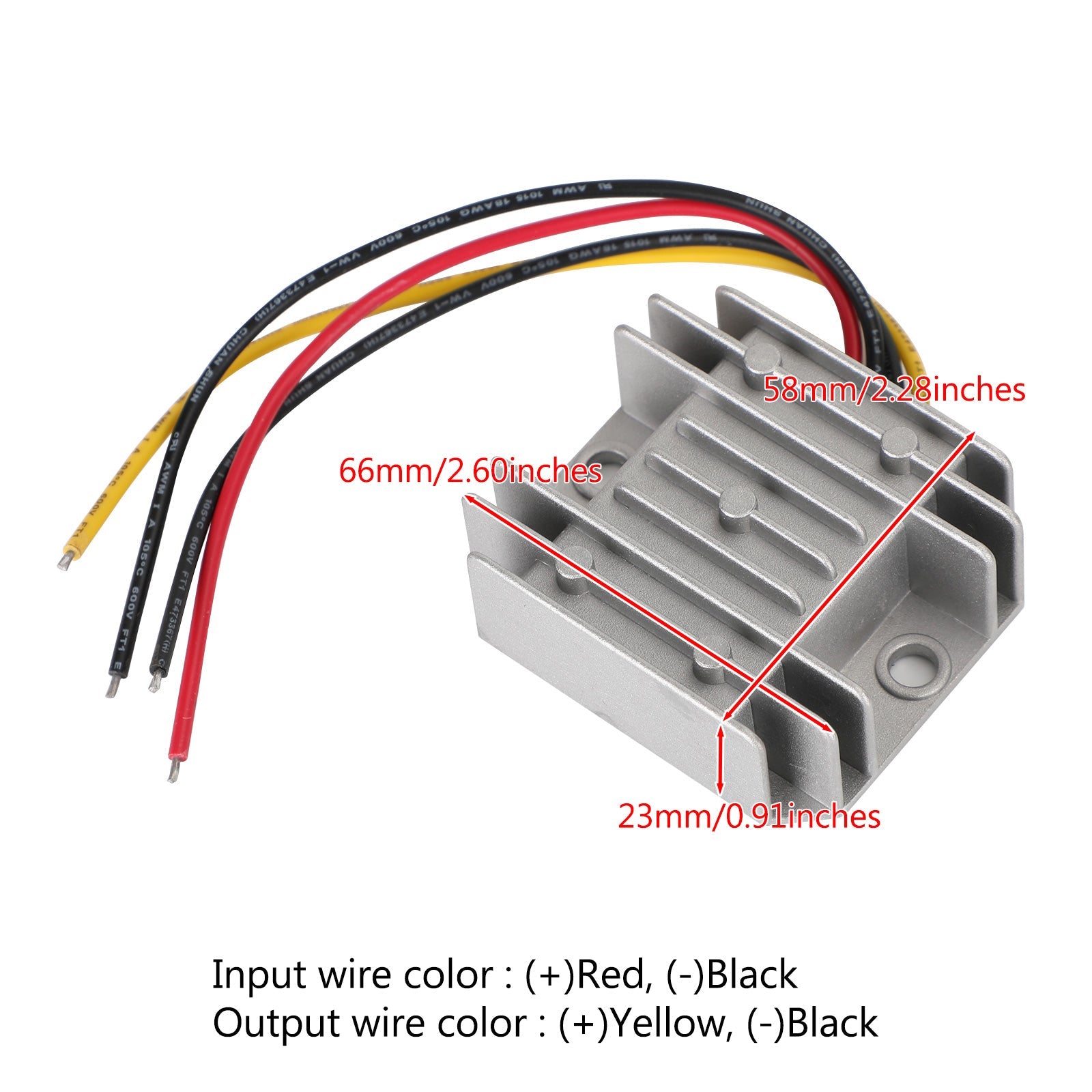 Régulateur de convertisseur de puissance abaisseur DC/DC étanche 24V à 12V 3A 36W