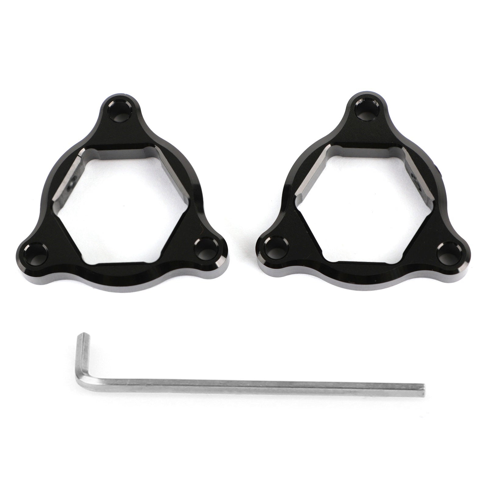 Pré-ajusteurs de fourche noirs 22MM, adaptés à Kawasaki Z1000 03-06 ZX636 Ninja 650R générique