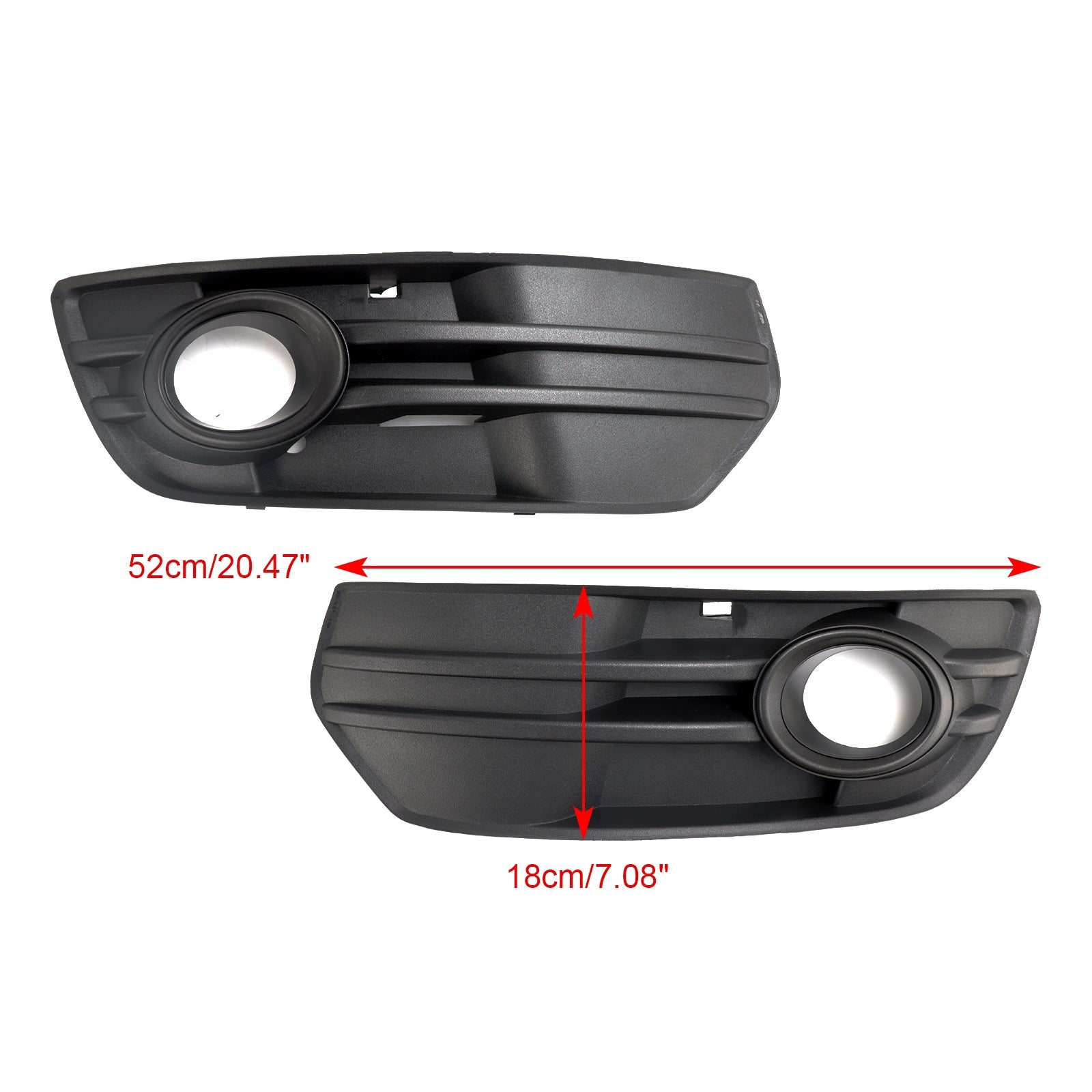 Audi Q5 2009-2012 2 STUKS Voorbumper Grill Mistlamp Lampafdekkingen Trim