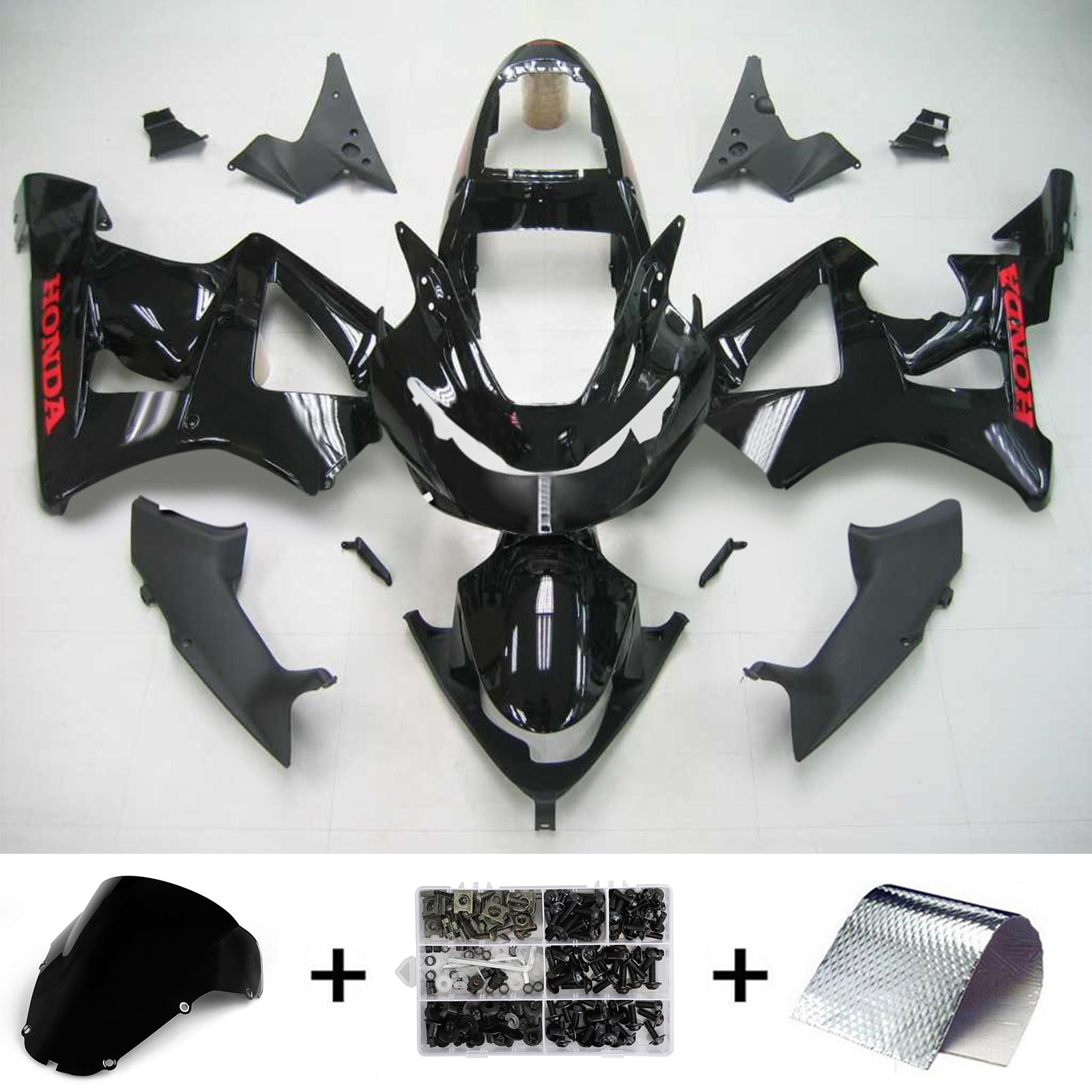 2000-2001 Honda CBR929RR Amotopart Injection Fairing Kit Bodywork Plastic ABS #120