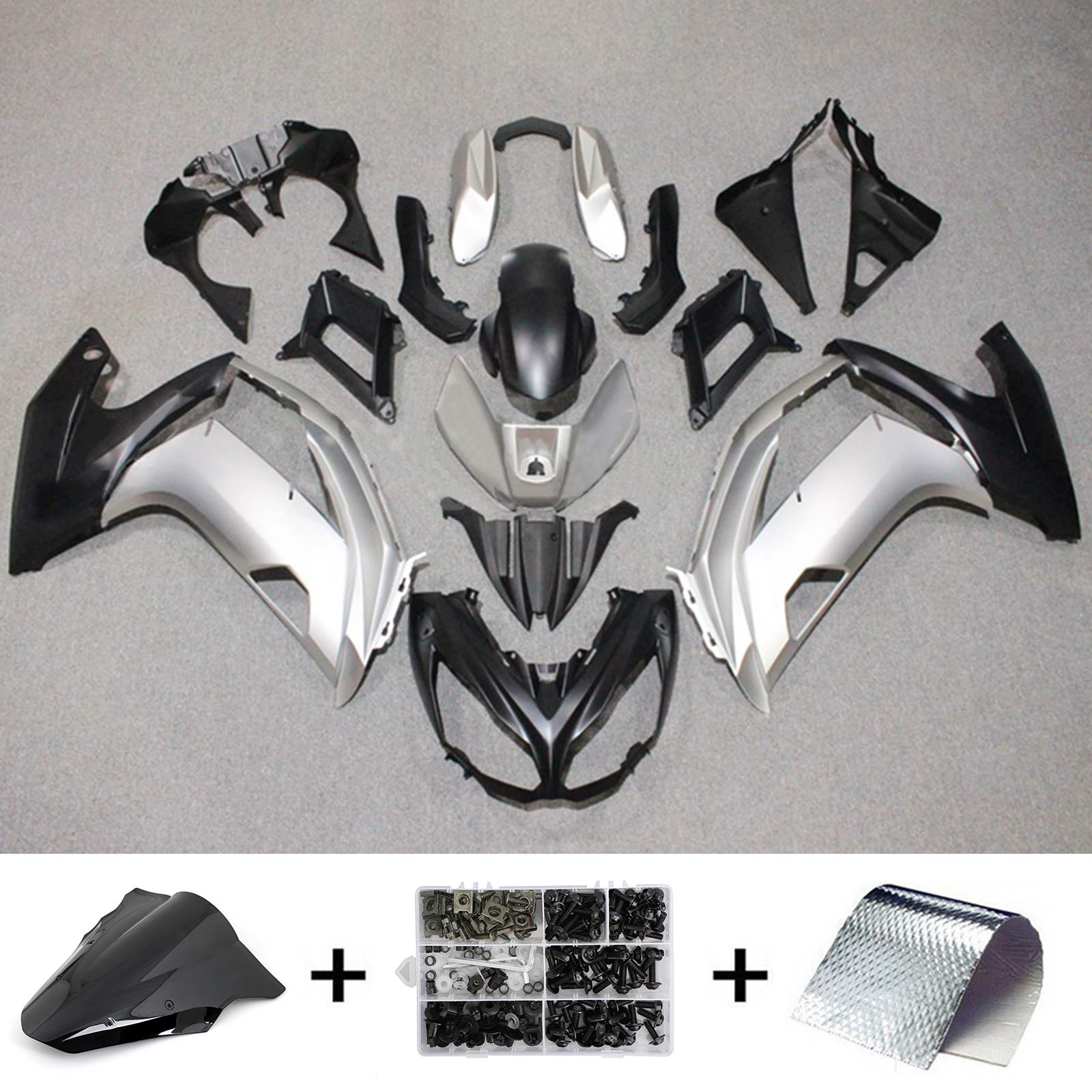 2012-2016 Kawasaki ER6F Ninja650 Amotopart Kit de carénage d'injection carrosserie plastique ABS #127