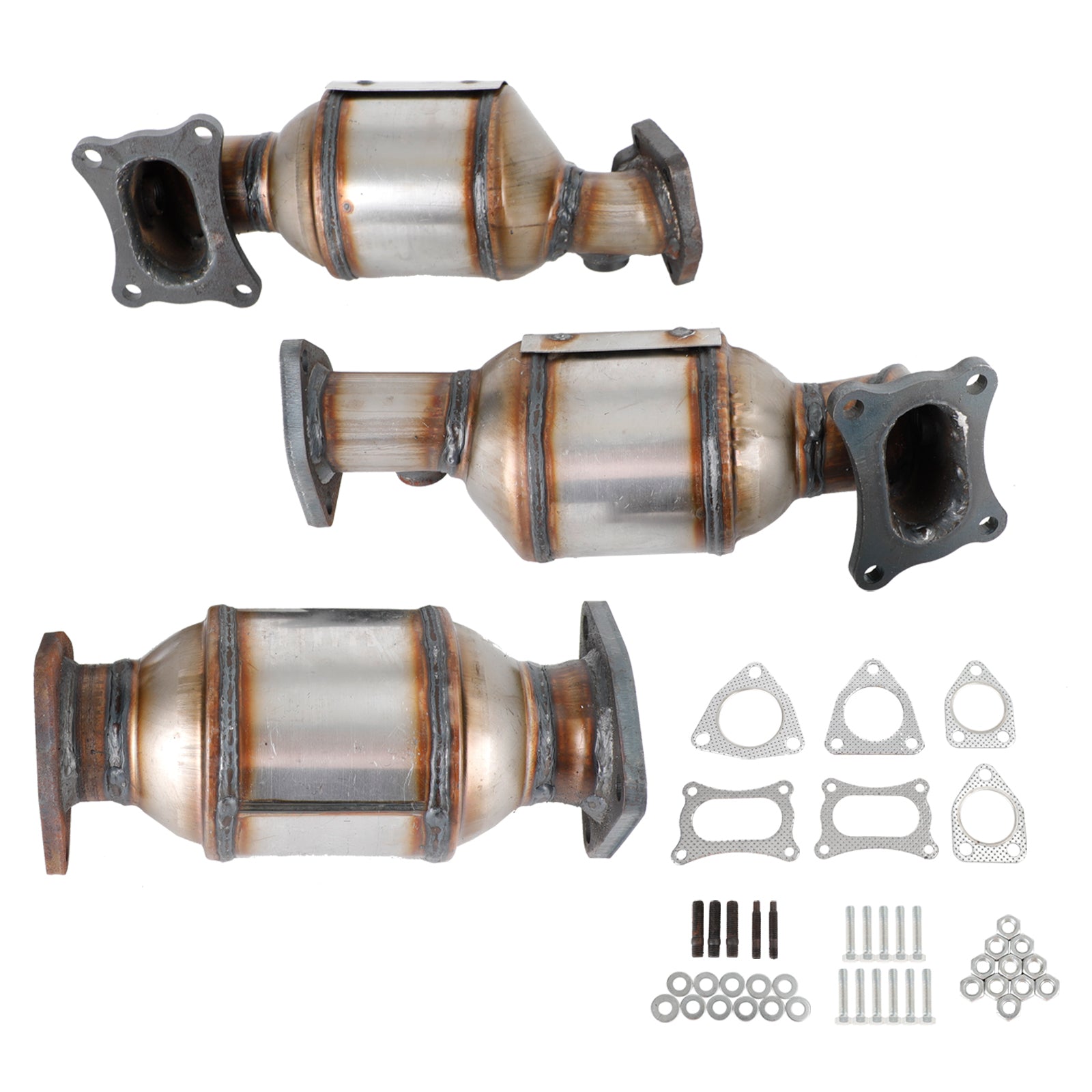 2011-2015 Honda Odyssey 3.5L Catalytic Converters Kit 45131 45132 16447 Left & Right & Rear