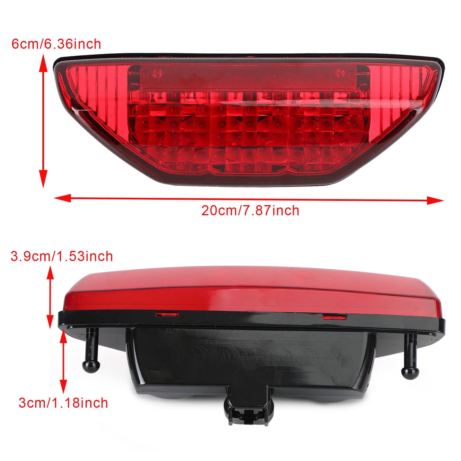 Honda TRX 250 300 400EX TRX400X 500 700 Tail Light Braking Lamp Red Generic