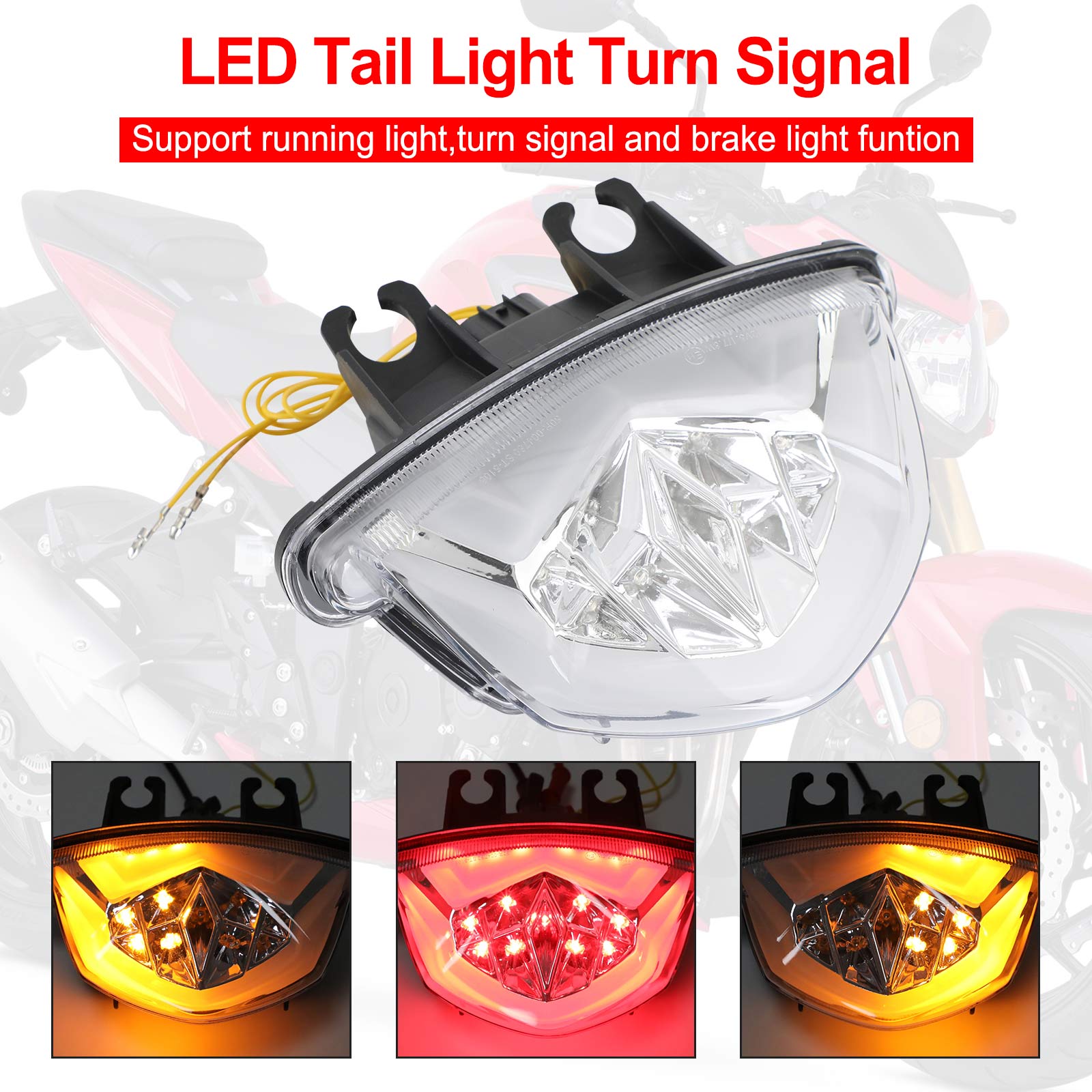 LED Tail Light Turn Signal For Suzuki GSXS 1000 F GSX-S 750 Z 2017-2021 Generic