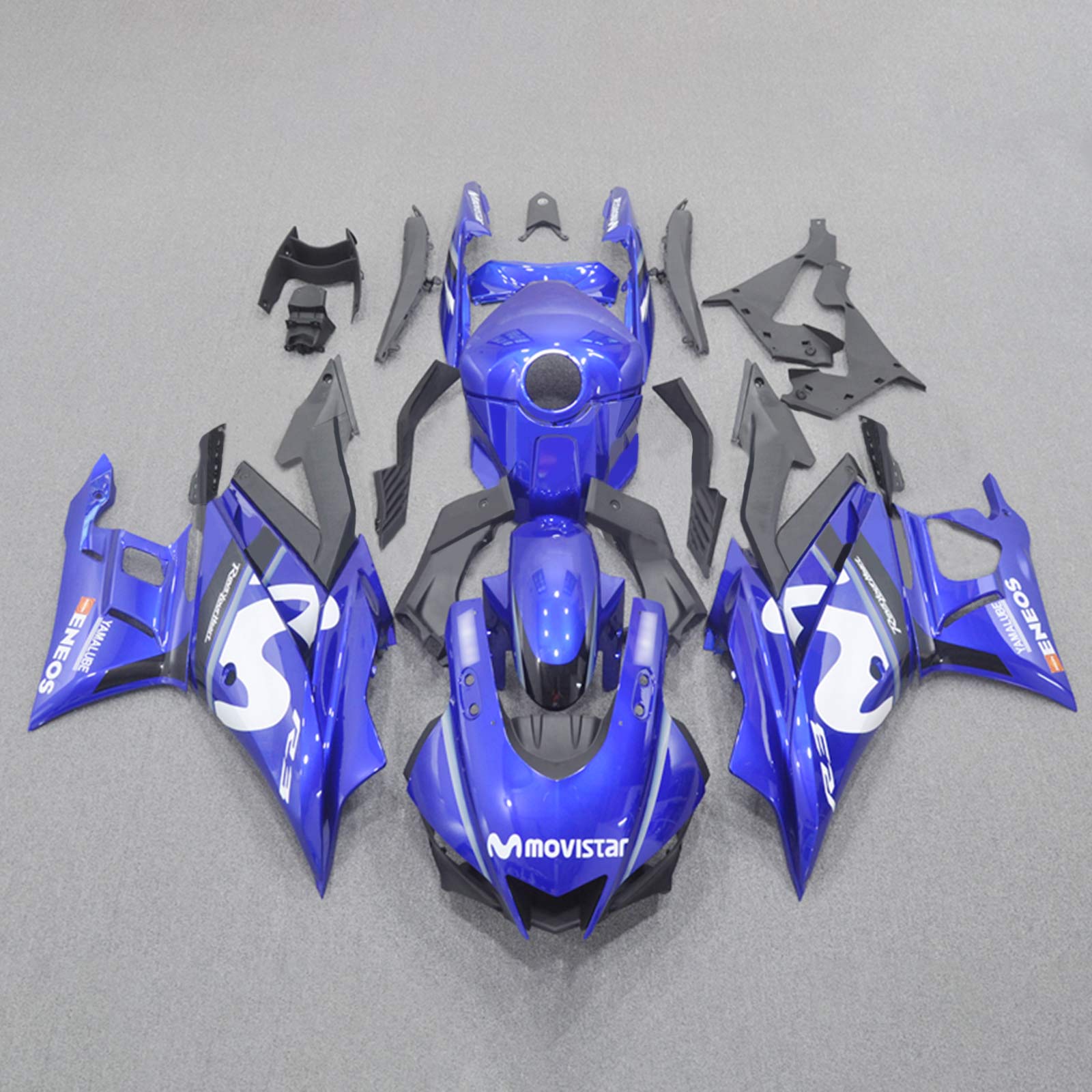 2019-2021 Yamaha YZF-R3 R25 Amotopart Kit de carénage d'injection carrosserie plastique ABS #109