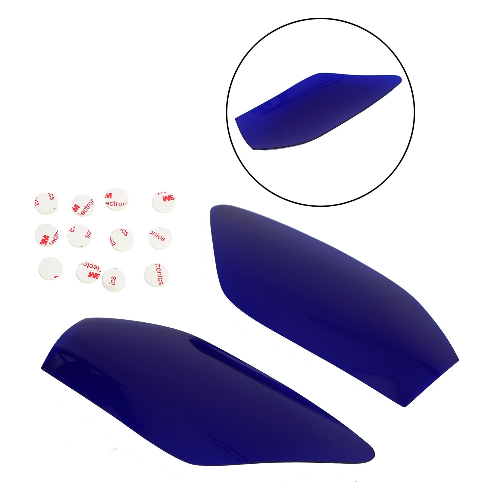 Couvercle de Protection de lentille de phare avant adapté pour Yamaha Yzf-R6 Yzf R6 98-02 bleu générique