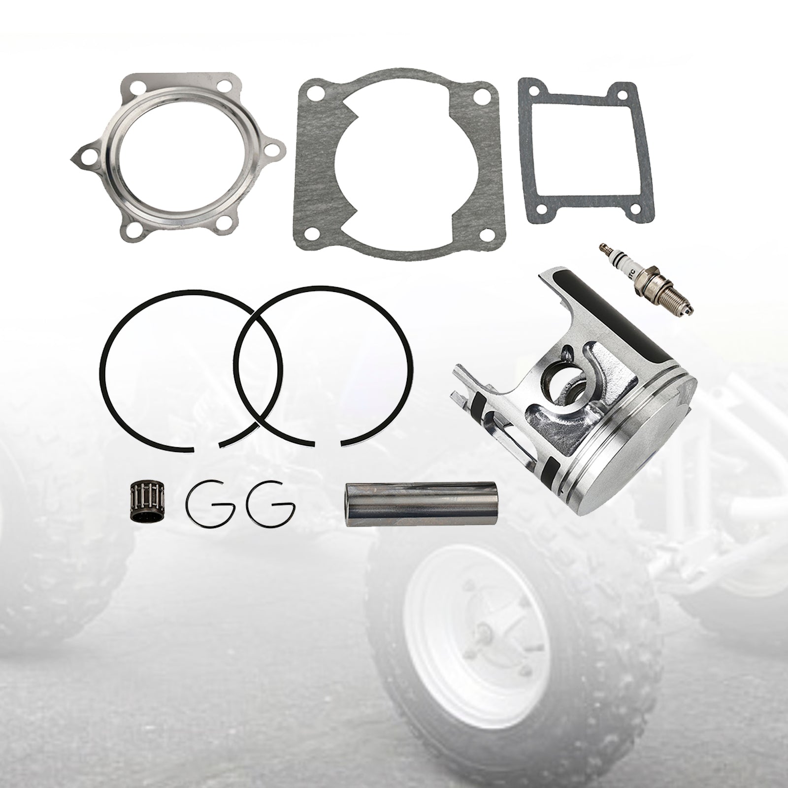 Kit de segments de piston et joints moteur Pro-X Std 66Mm pour Yamaha Blaster 200 88-06