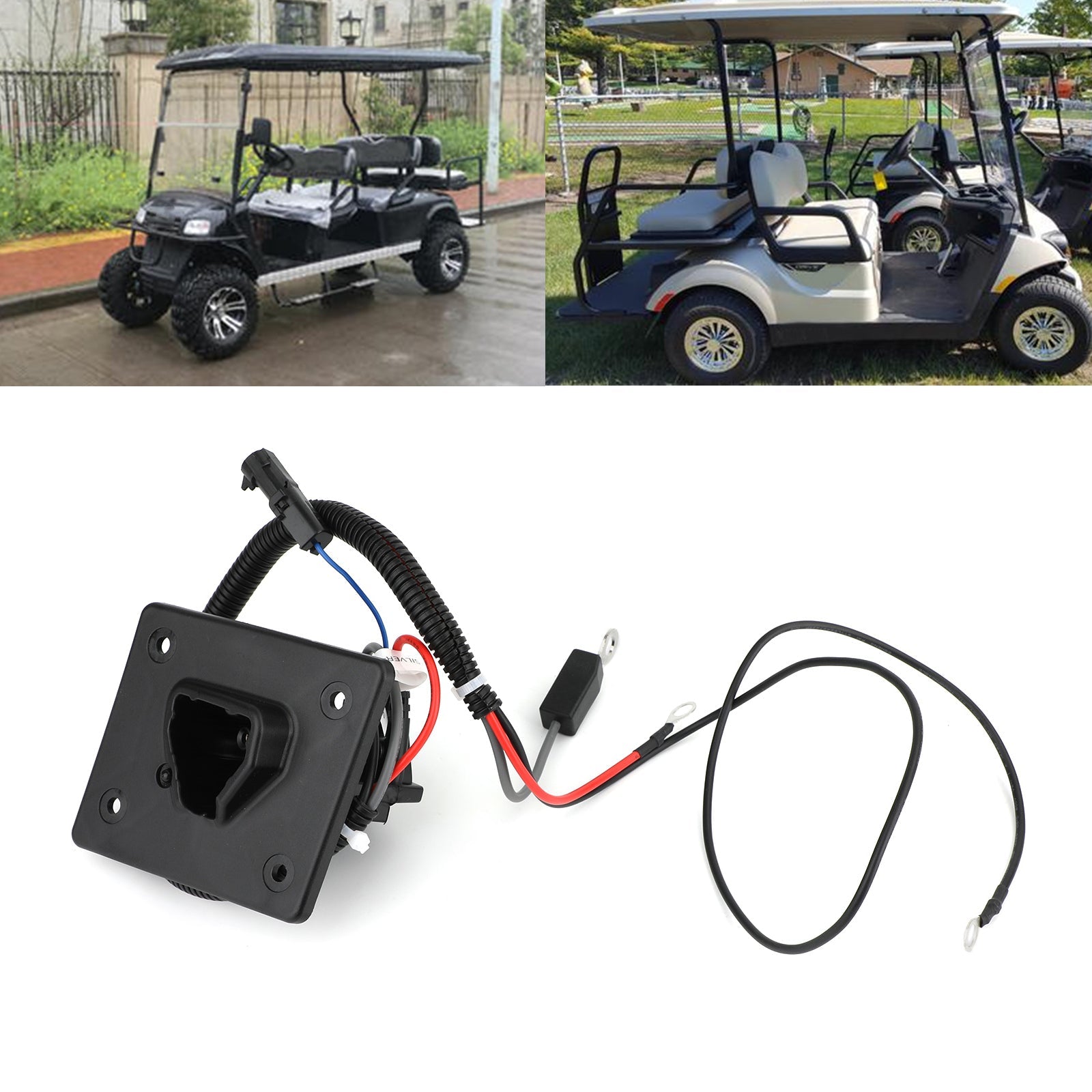 48V Delta-Q Charger Receptacle For EZGO RXV/TXT Golf Carts 2008-up OEM 602529 Generic