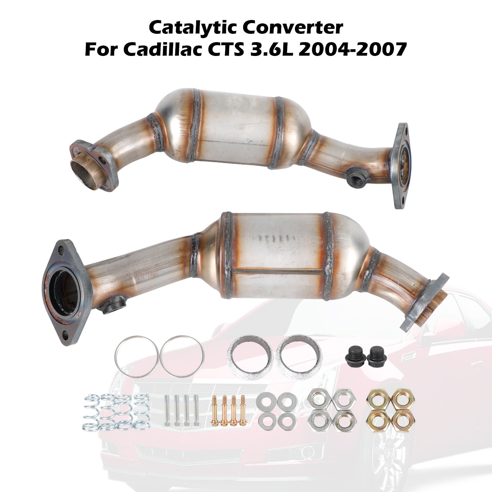 Links en rechts katalysatorset voor Cadillac CTS 2.8L/3.6L 2005-2007