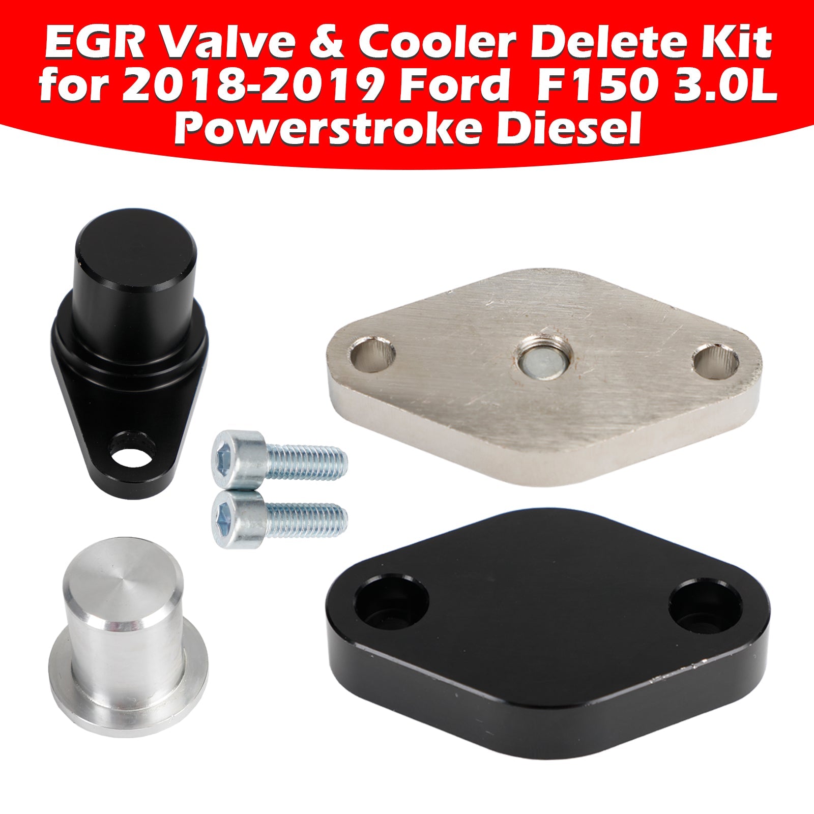 Kit de suppression de vanne EGR et de refroidisseur pour Ford F150 2018-2019 3,0 L Powercourse Diesel