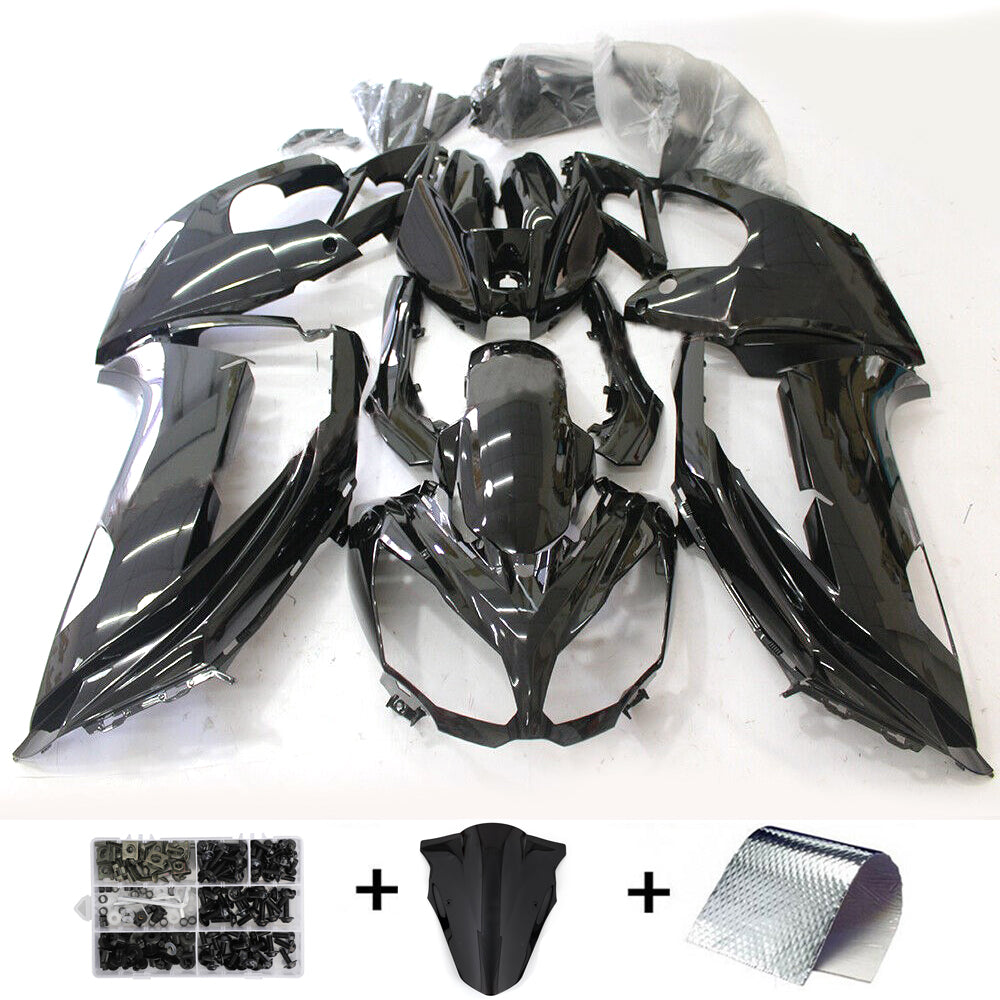 2012-2016 Kawasaki Ninja 650 EX650 Gloss Black Fairing Kit