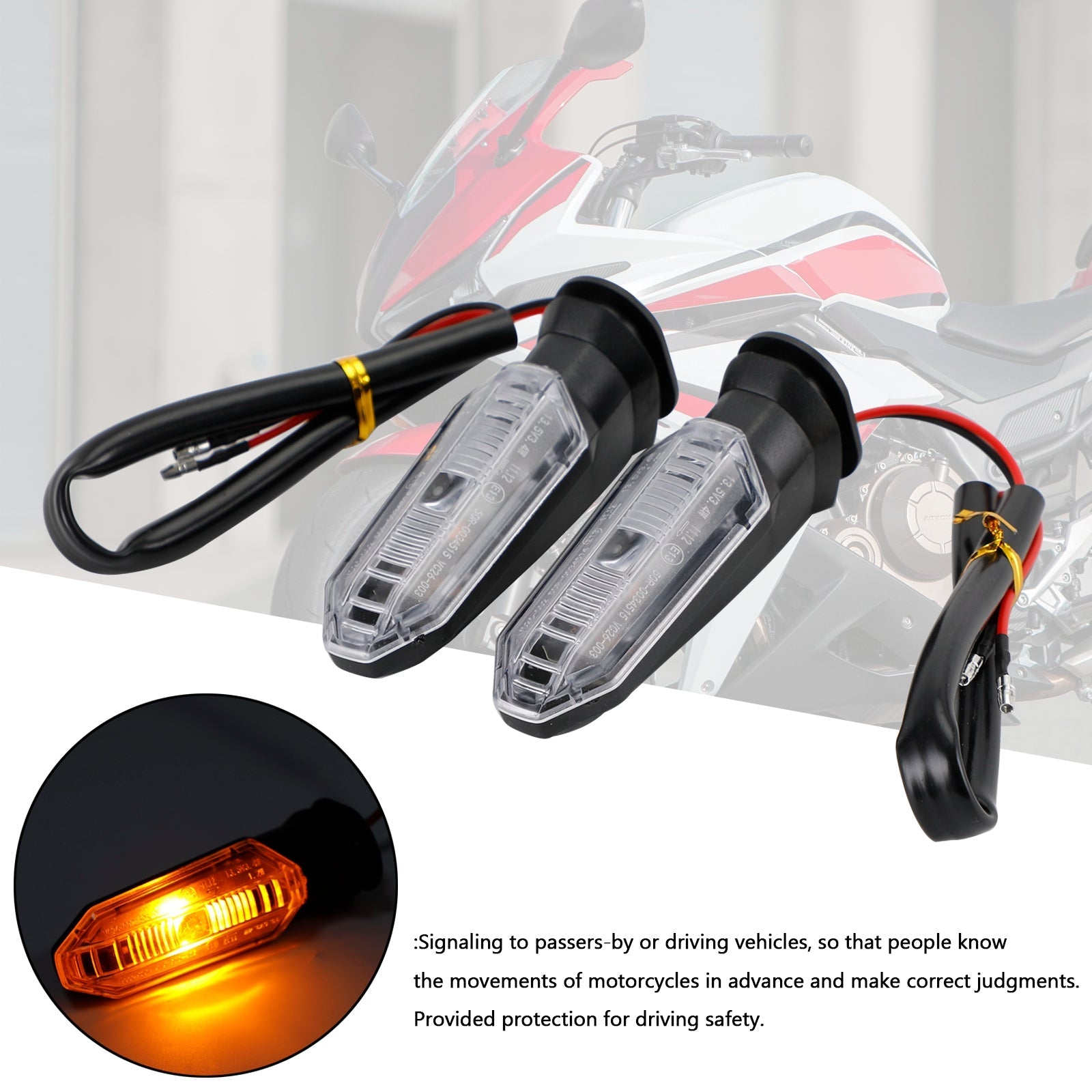 HONDA CRF250 CB500 CB650F CTX700 LED-richtingaanwijzers Indicatorlampen