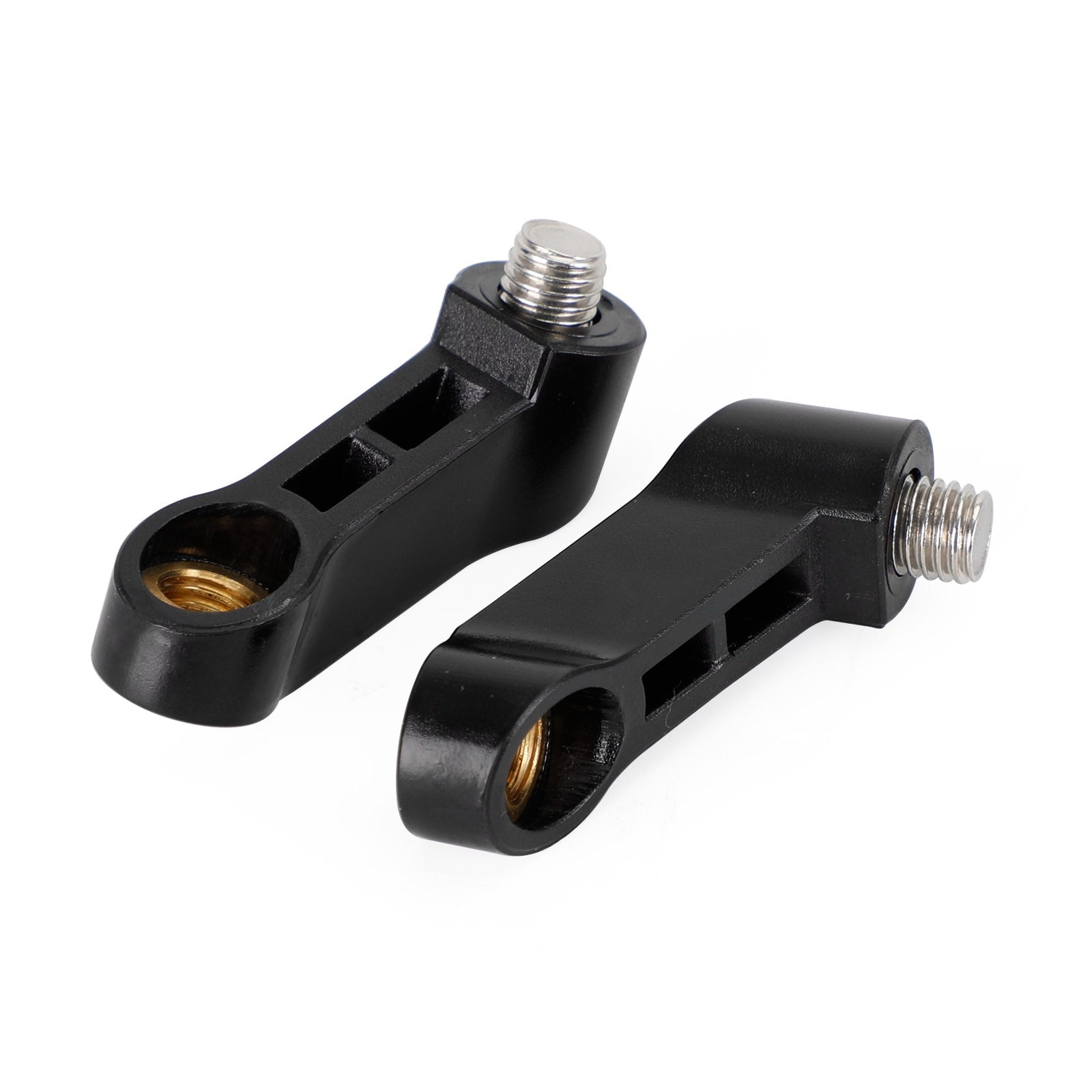 Adaptateur d'extension de miroir ABS pour moto, 10mm x 1, 5, supports de bras, paire droite