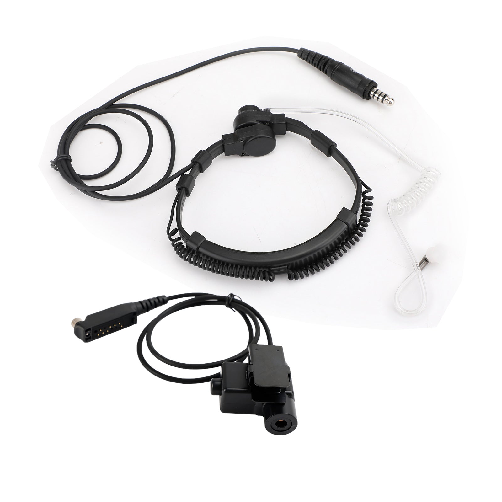 7.1mm Big Plug Tactical Throat Headset 6-Pin U94 PTT For STP8040 STP8080 STP9000