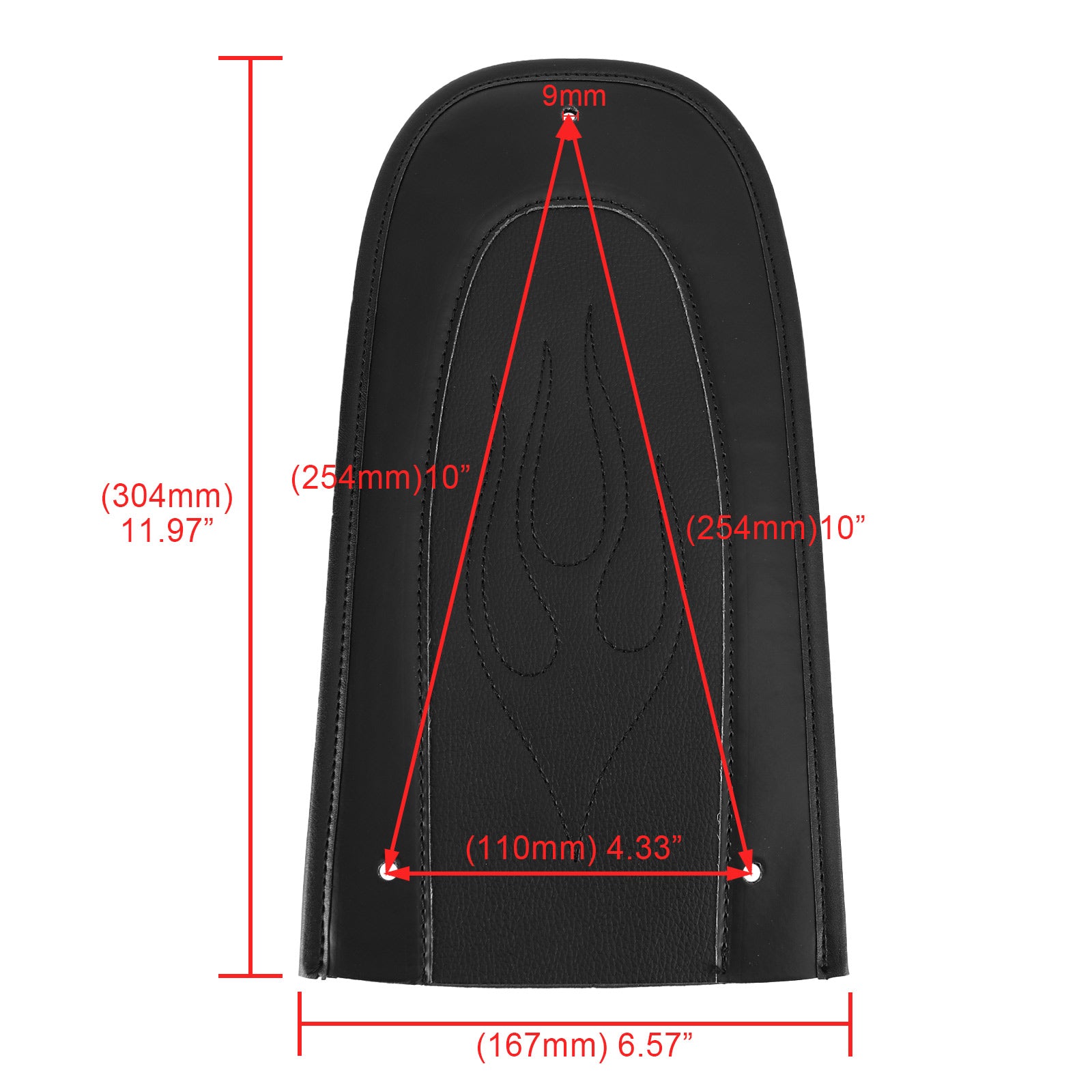 Flame Stitch PU Leather Rear Fender Bib Solo Seat For Touring Electra Road Glide