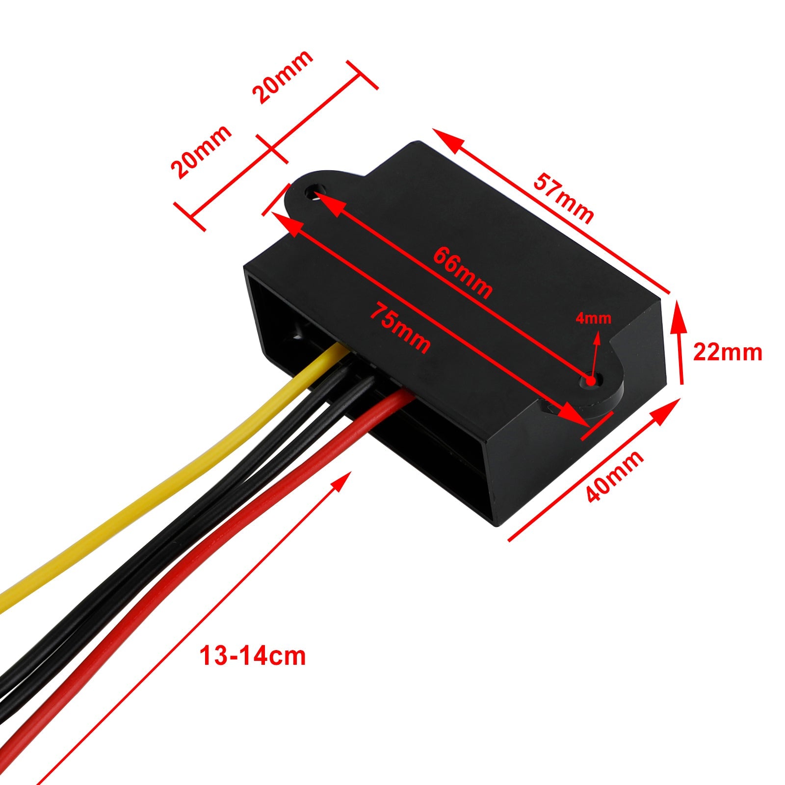 Waterdichte DC-DC Boost Step-Up Converter 12V naar 24V autovoedingsmodule