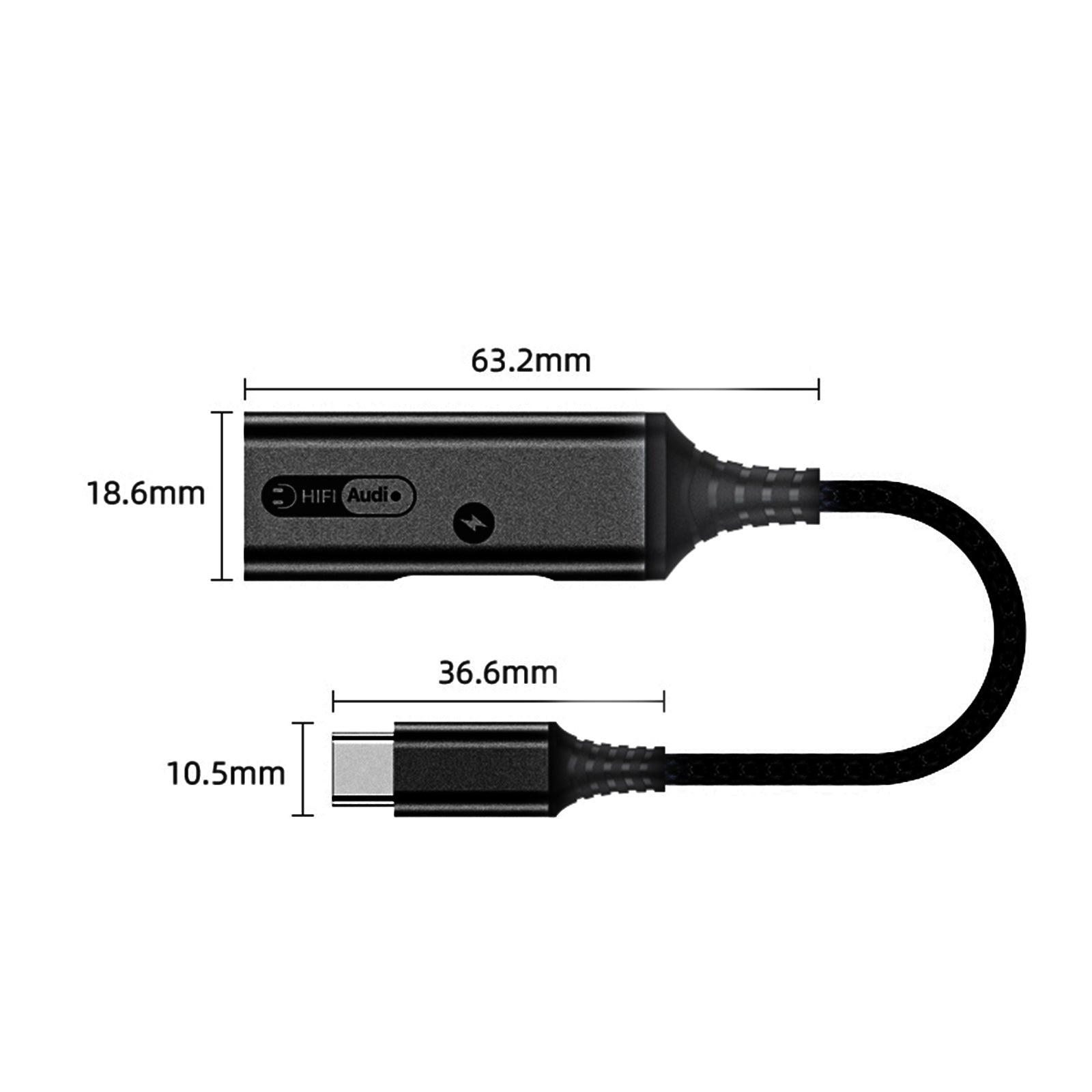 2 in 1 oplader 60W PD snellaadkabel voor Huawei Samsung snellader