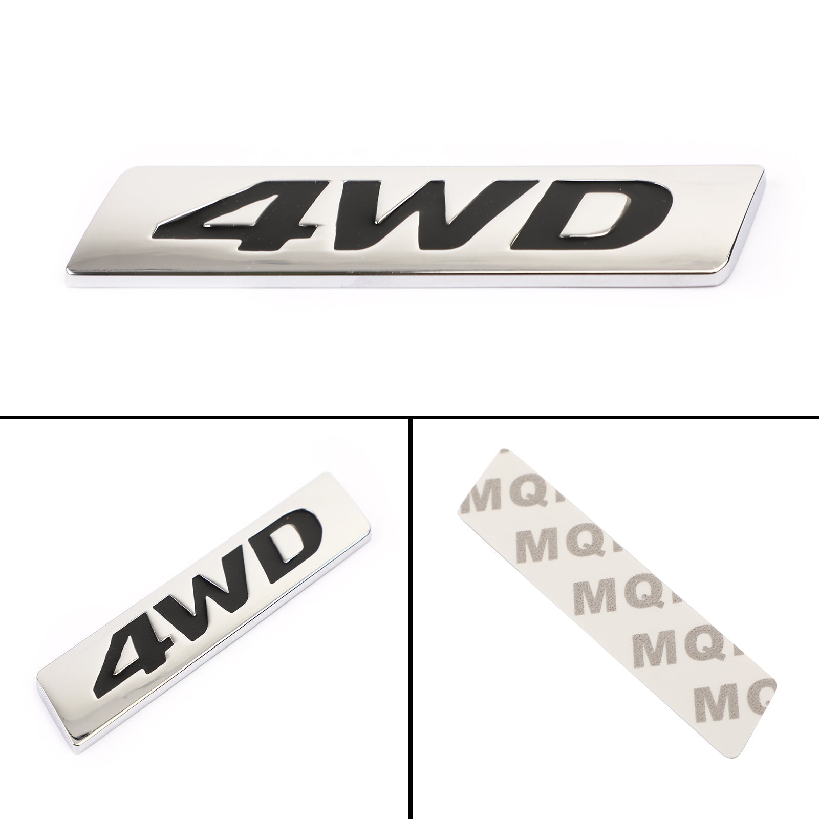 New Metal 4WD Emblem Car Fender Trunk Tailgate Badge Decals Sticker 4WD 4X4 SUV Generic