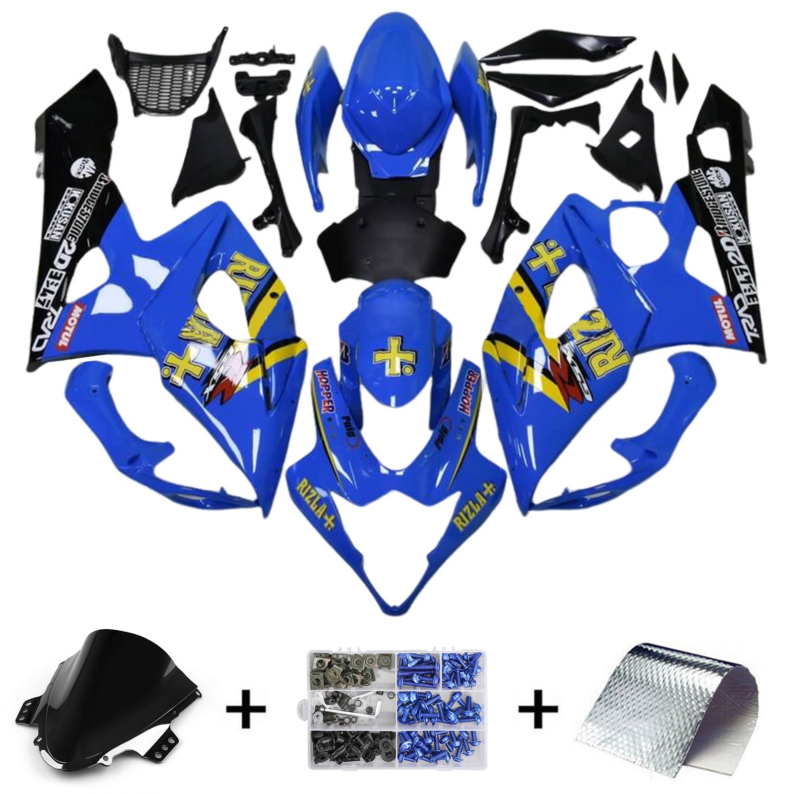 2005-2006 Suzuki GSXR1000 K5 Fairing Kit Bodywork Plastic ABS