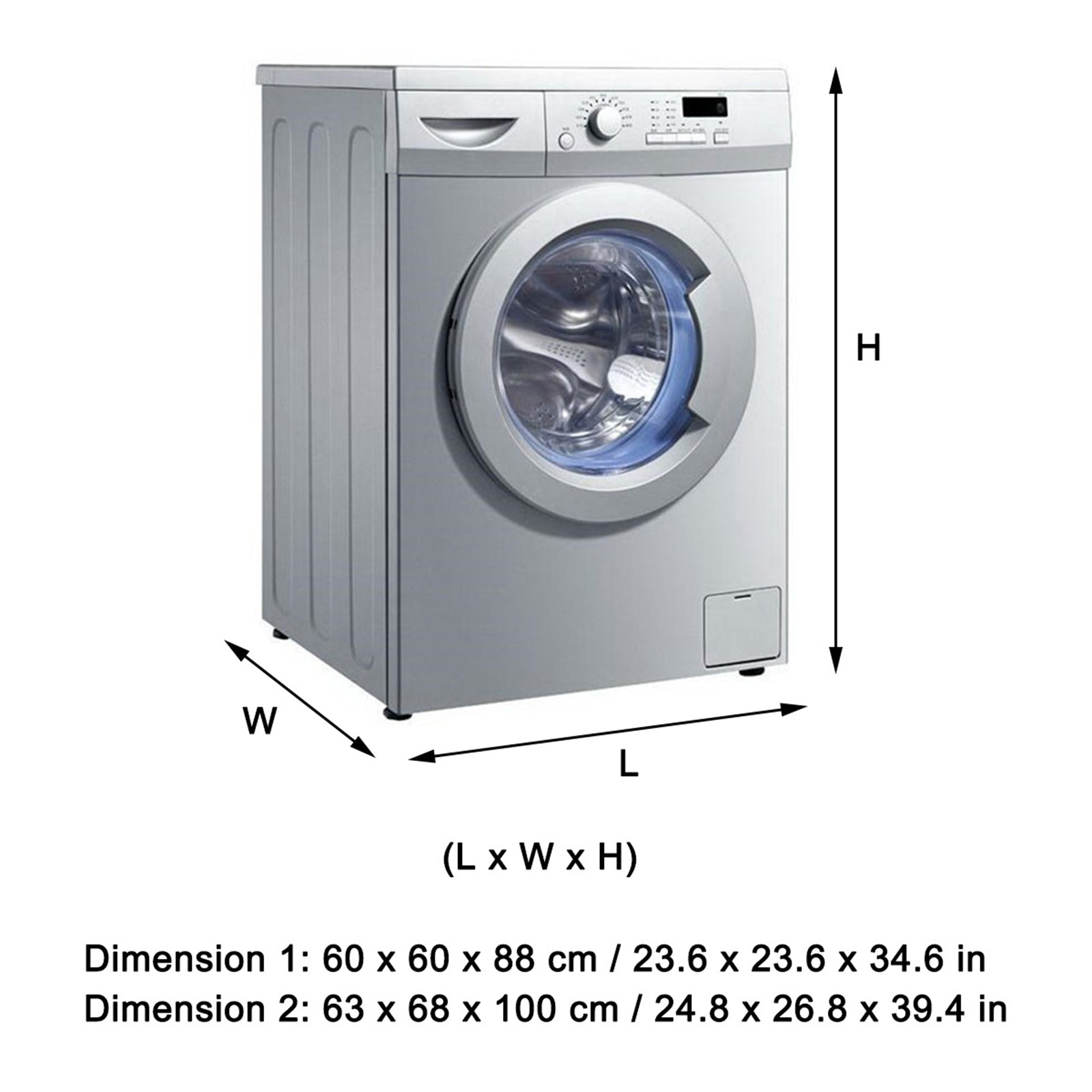 Waterproof Washing Machine Top Dustproof Cover Protect Front Load Washer Dryer