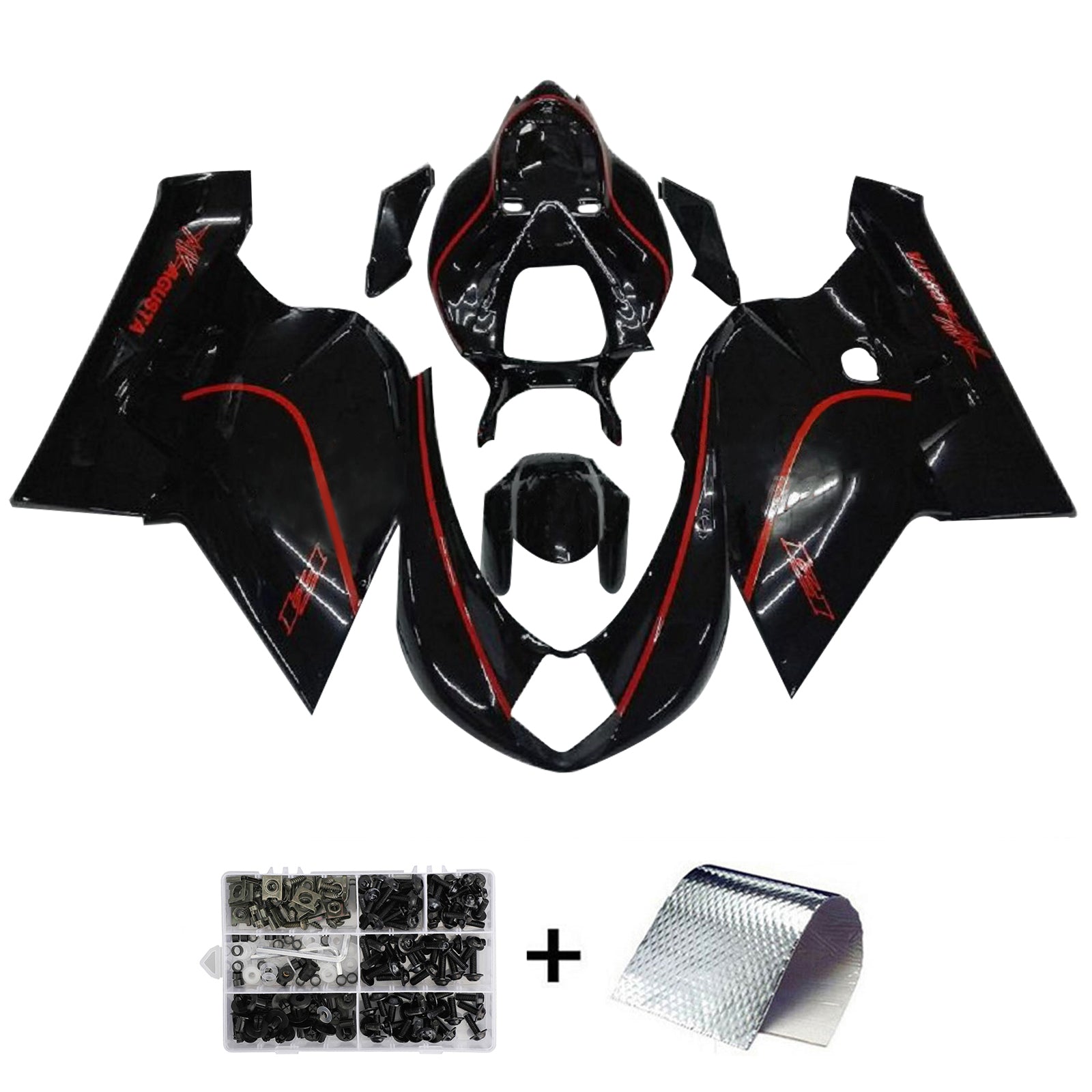 2005-2006 MV Agusta F4 1000 Kit de carenado Carrocería Plástico ABS