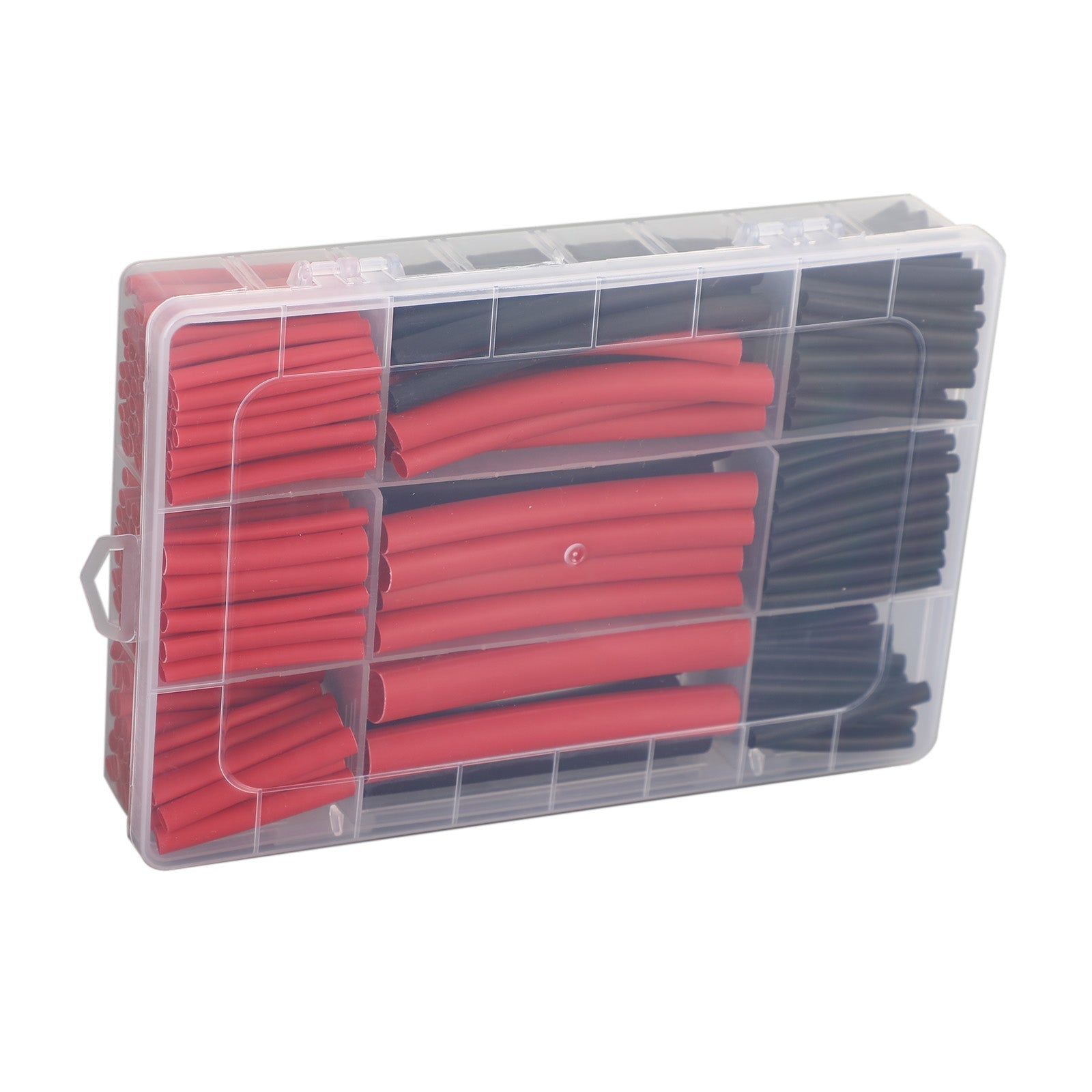 300Pcs Heat Shrink Tubing Kit 3:1 Ratio Dual Wall Adhesive Lined Kit Black Red