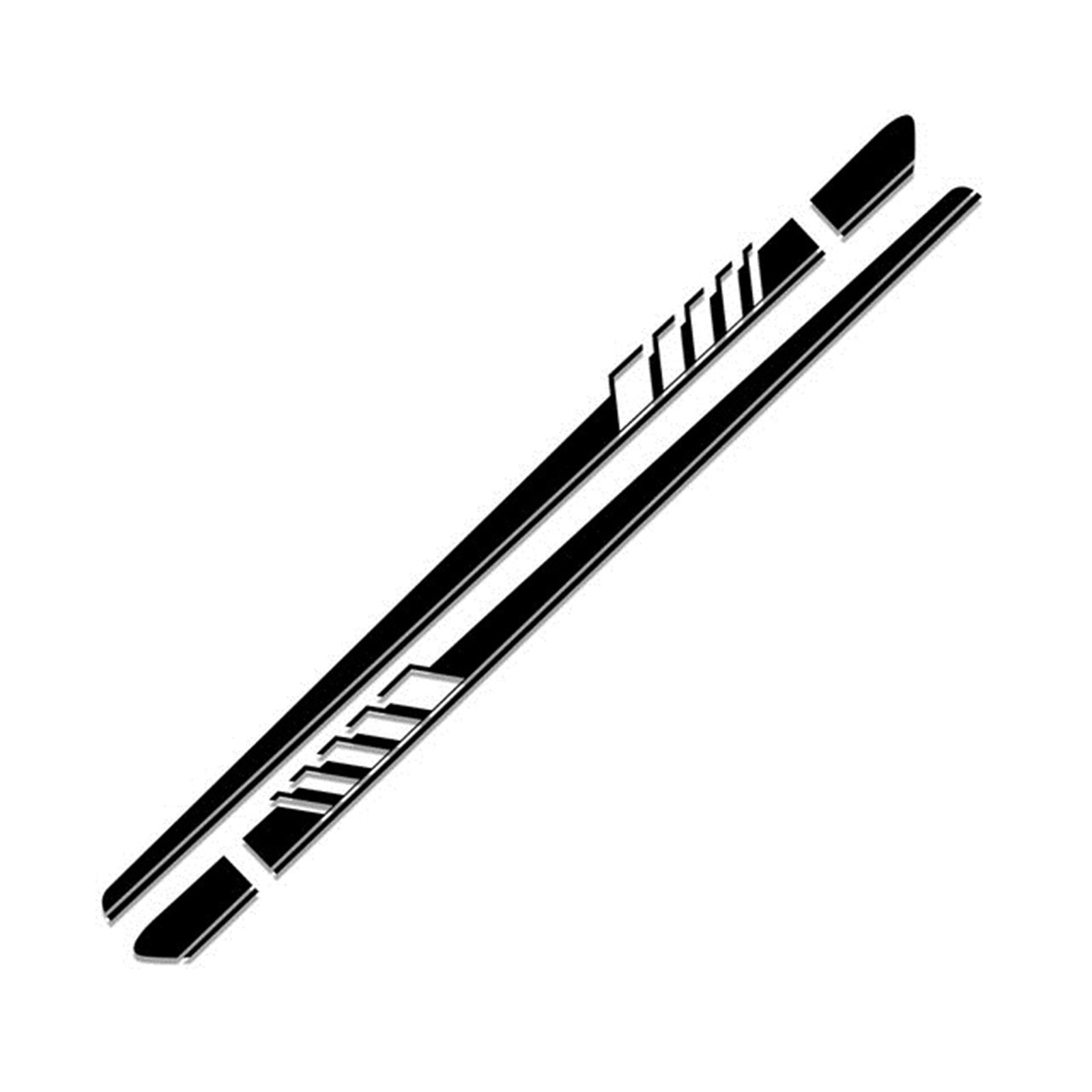 Mercedes Benz W205 C Class AMG 2pcs Side Skirt Stripes Decal Sticker Black Generic