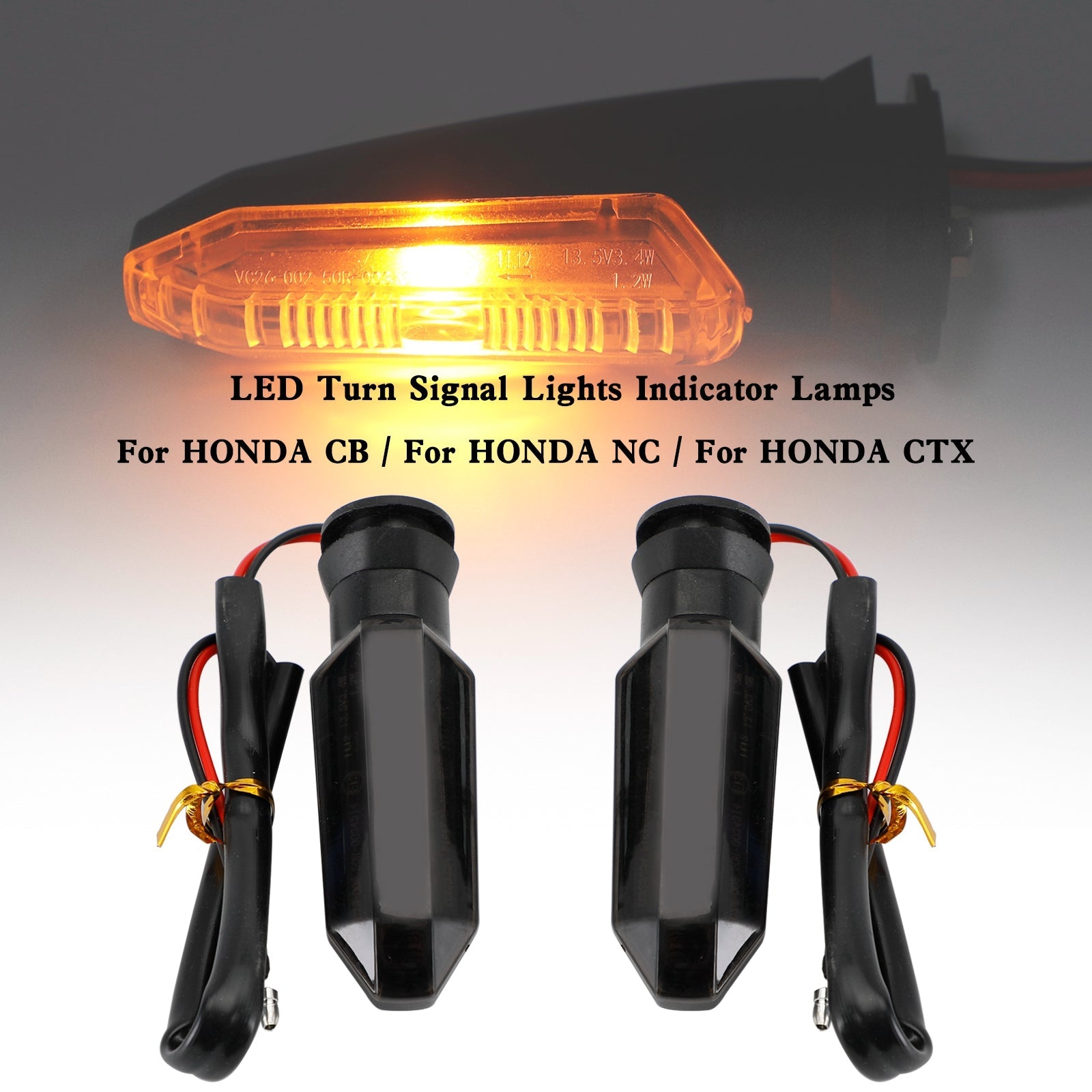 HONDA CRF250 CB500 CB650F CTX700 LED Turn Signal Lights Indicator Lamps