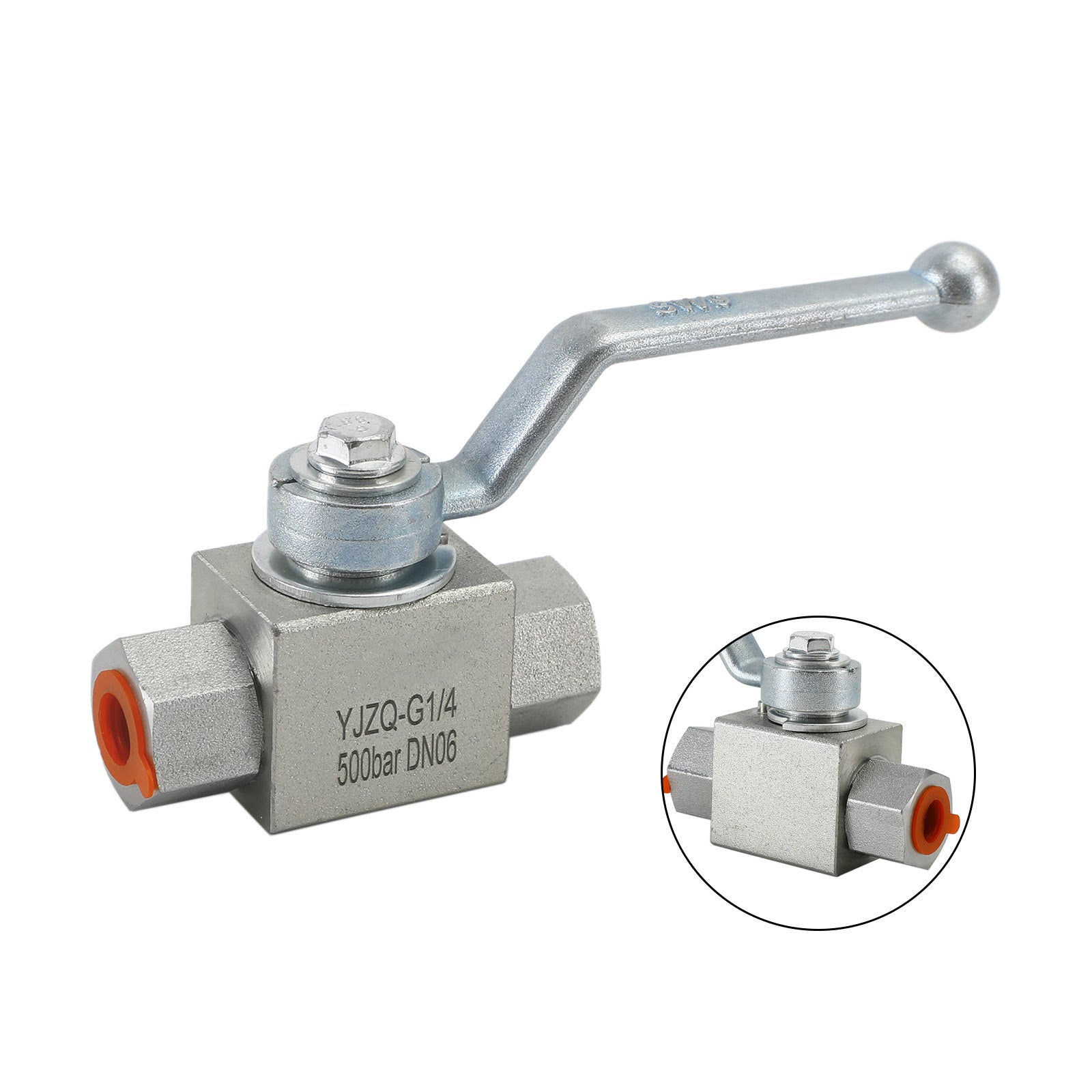 2 Way Hydraulic Ball Valve 1/4" NPT Female High Pressure Ball Valve