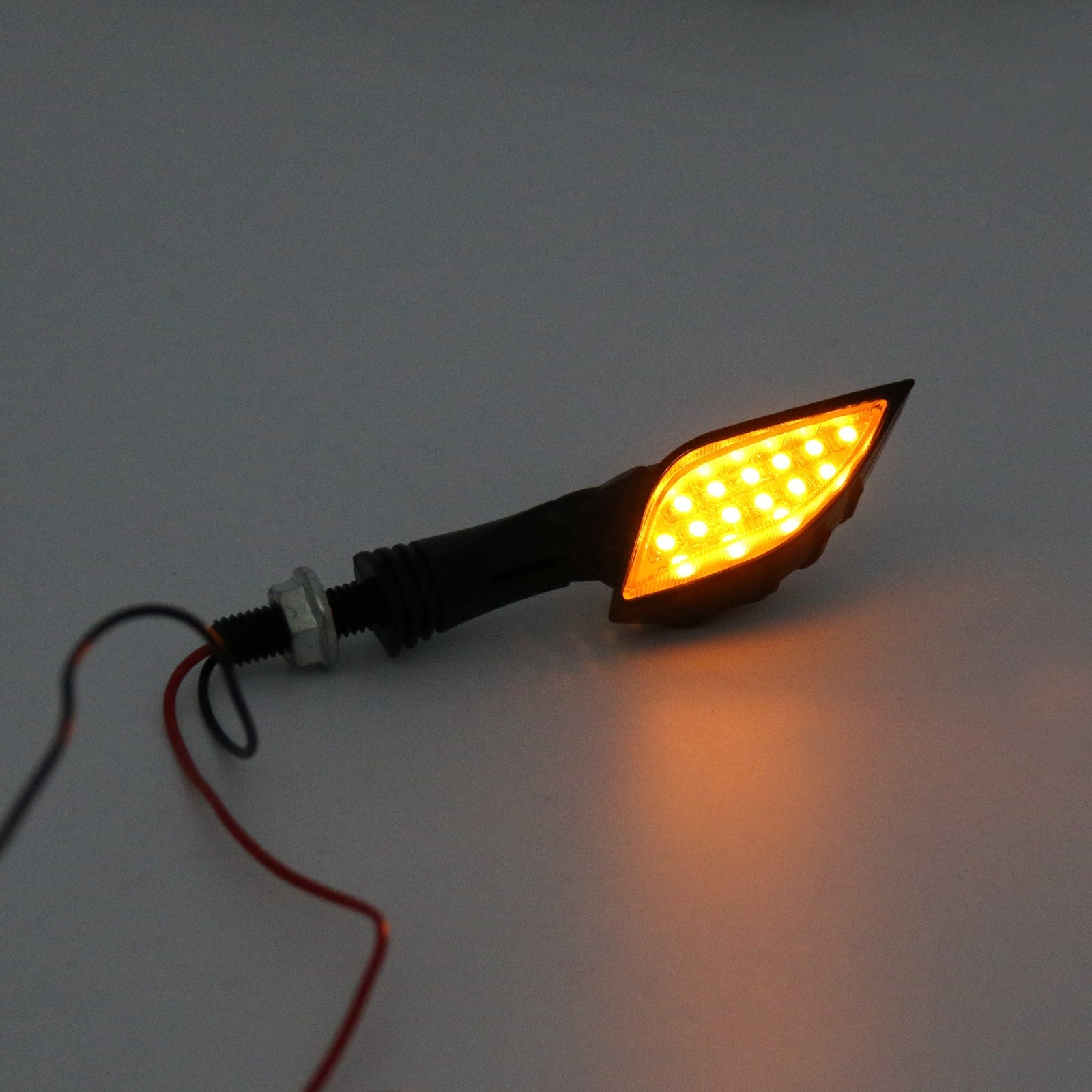 Universele motorfiets zwart skelet hand LED-richtingaanwijzers Blinker Indicator Smo