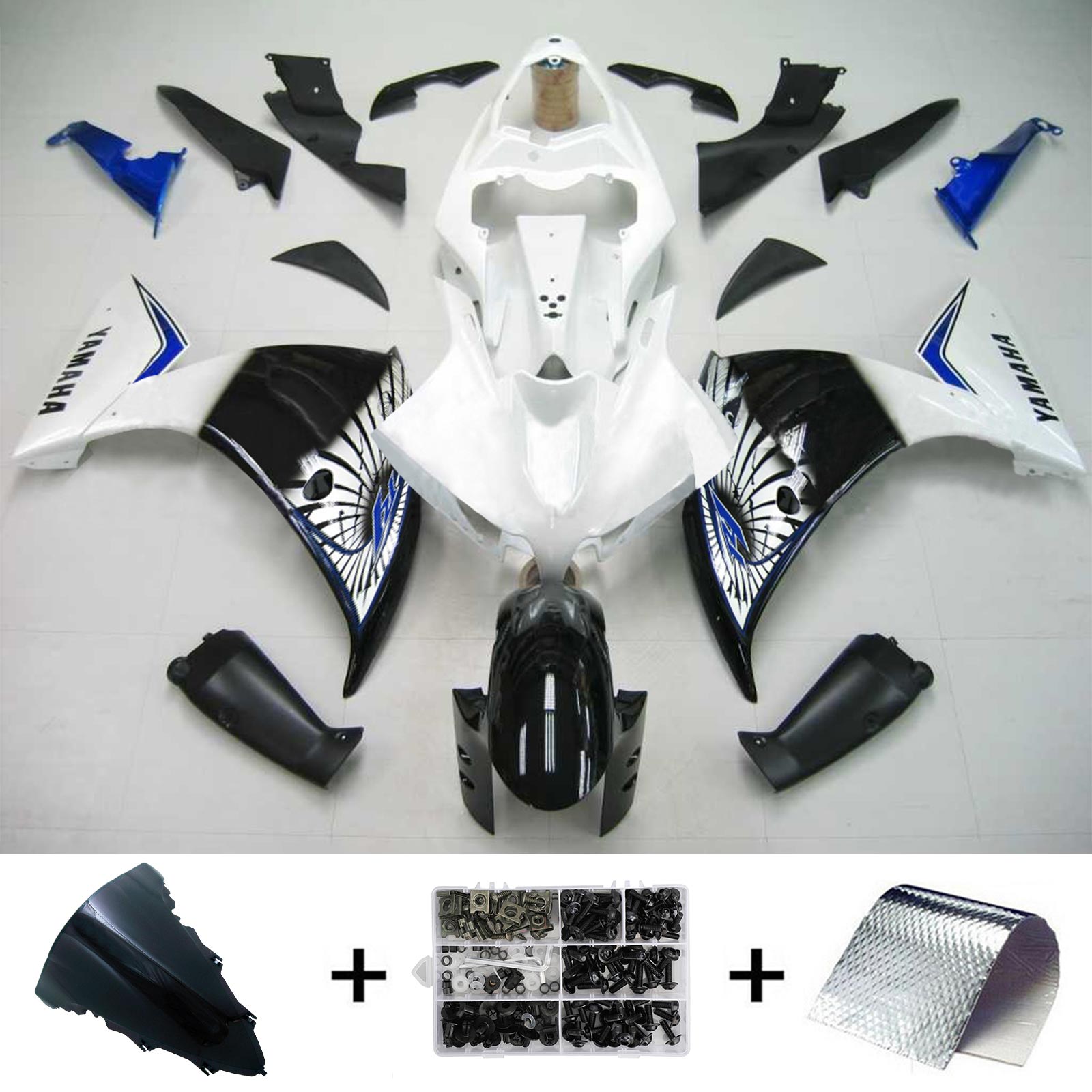 2009-2011 Yamaha YZF 1000 R1 Injectiekuipset Carrosserie Kunststof ABS #106