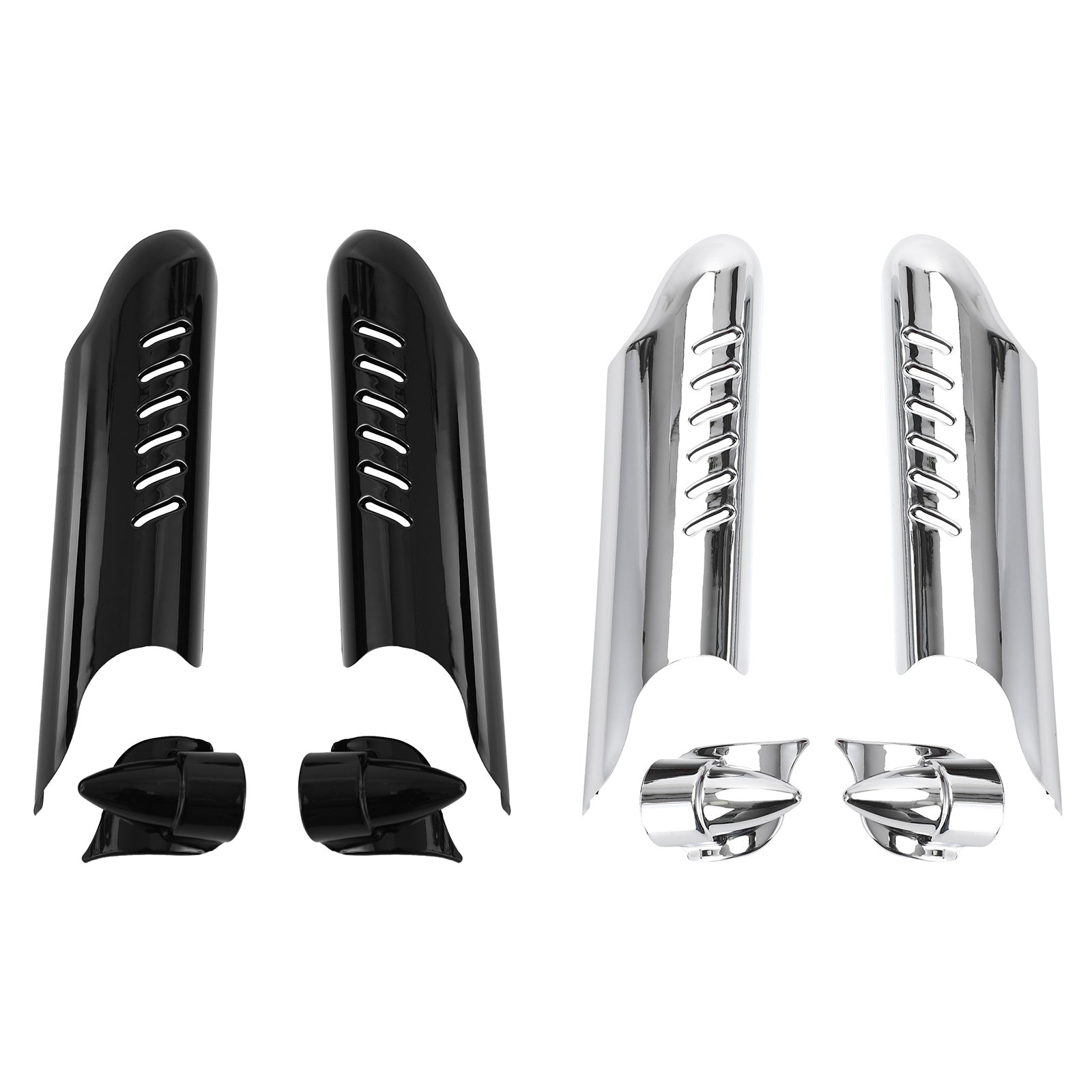 Fork Lower Leg Deflectors Shield Cover For Touring Electra Glide FLHT 2000-2013 Generic