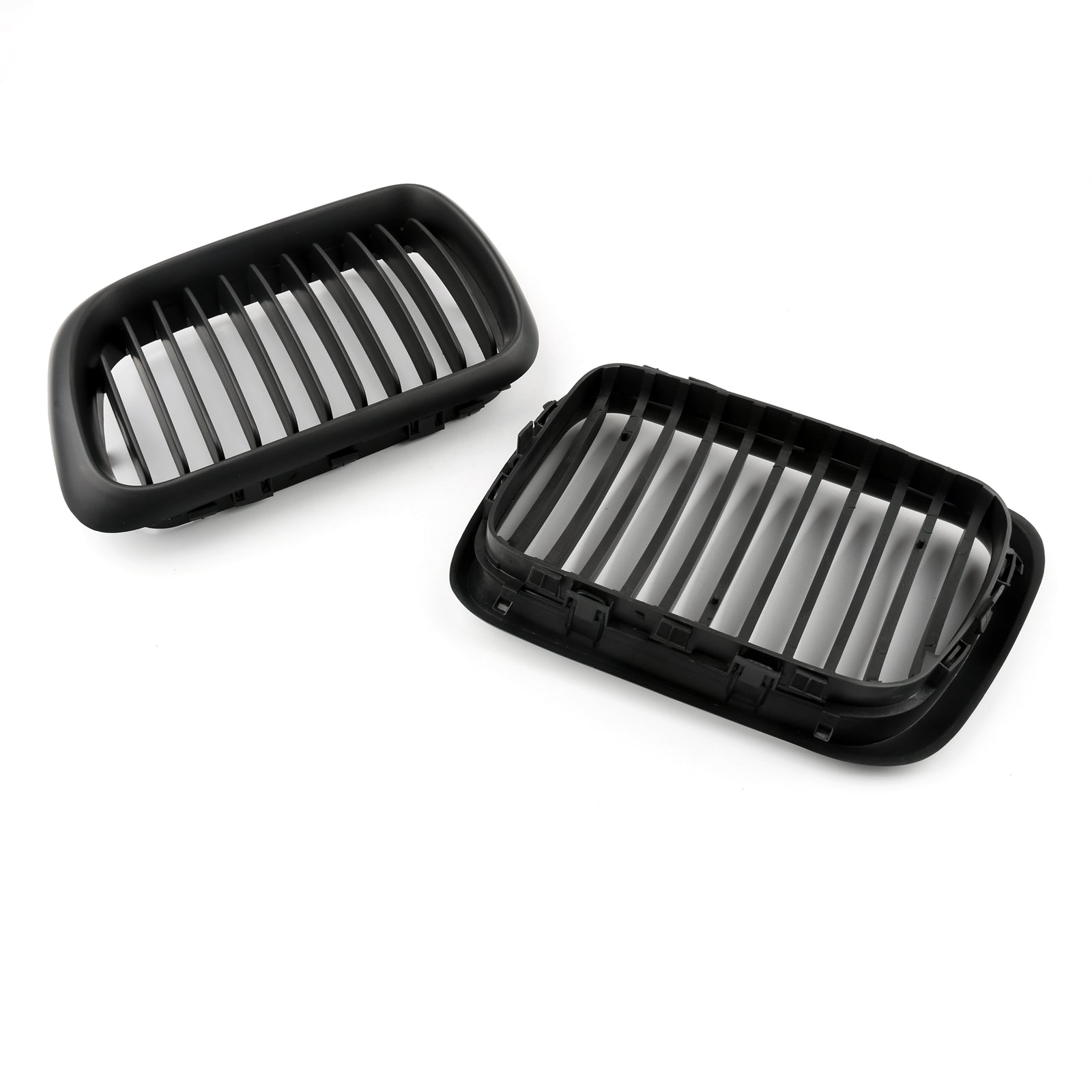 1997-1999 BMW E36 M3 Front Kidney Grill Mesh Grille Gloss Black/Matt Black Generic