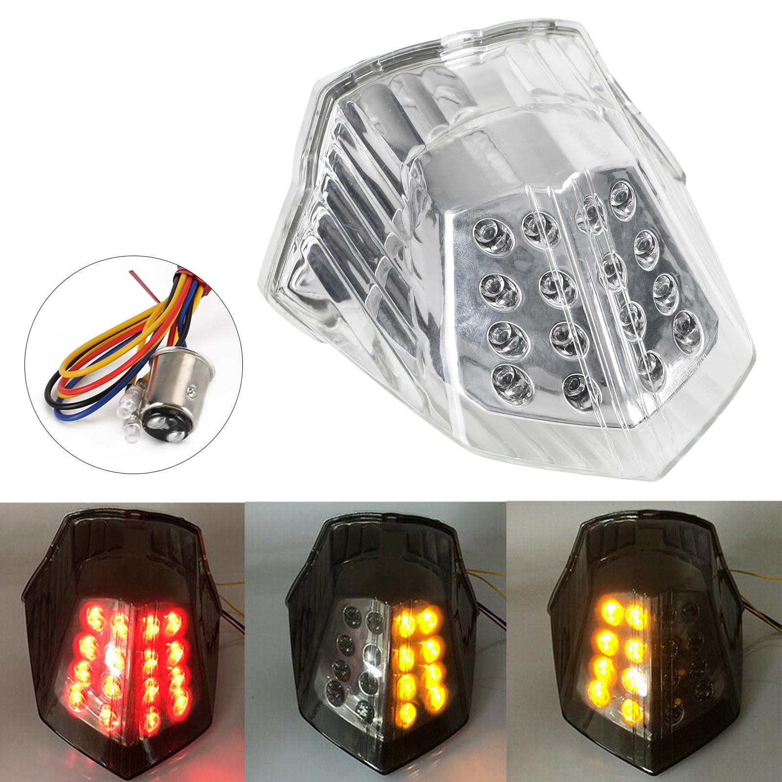 2009-2014 Yamaha Diversion 600 XJ6 FZ6 Feu arrière clignotant intégré