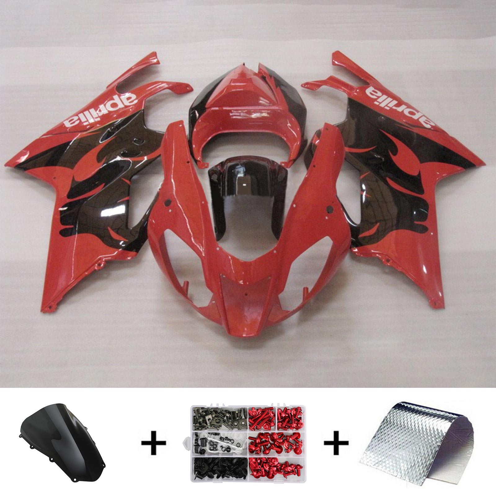 2003-2006 Aprilias RSV1000 Amotopart Injection Fairing Kit Karosseri Plast #103