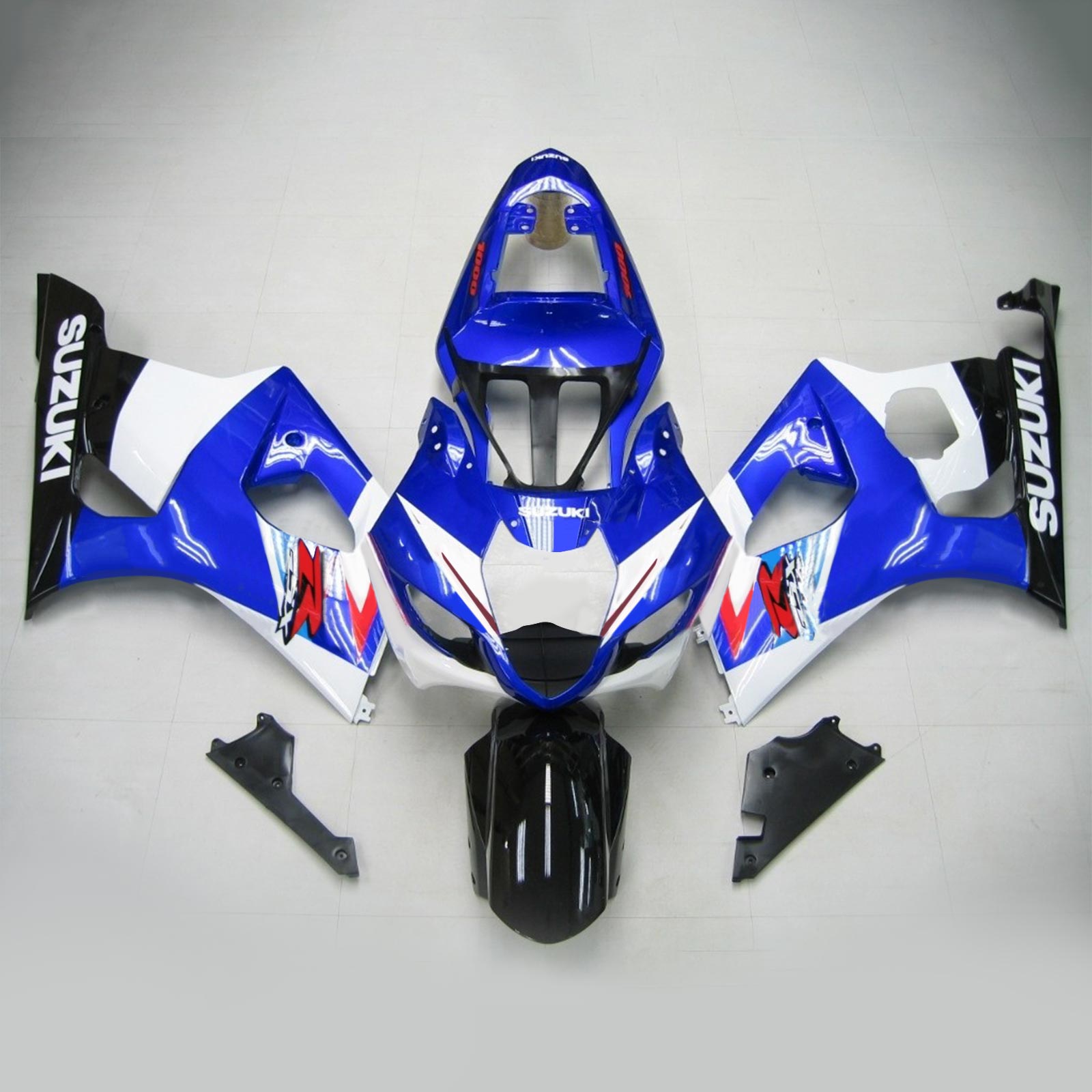 2003-2004 Suzuki GSXR1000 K3 Amotopart Injection Fairing Kit Karosseri Plast ABS #110