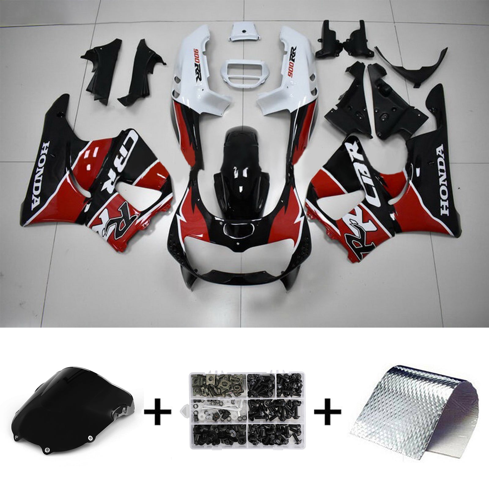 1996-1997 Honda CBR900RR 893 Amotopart Injection Fairing Kit Bodywork Plastic ABS #102