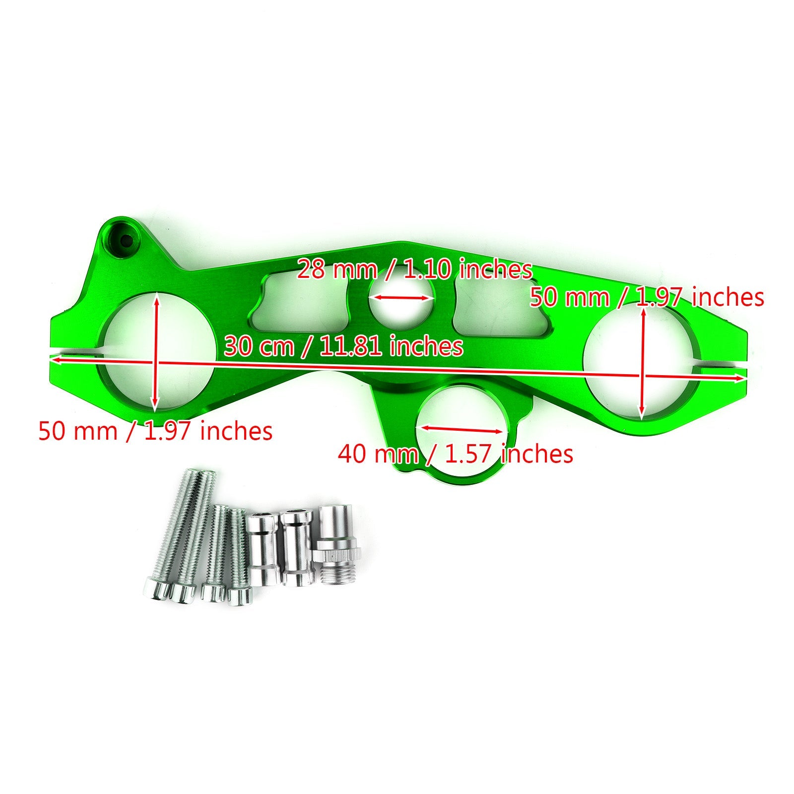 Verlaging van de drievoudige boom voorkant bovenste klem voor Kawasaki Ninja ZX6R 09-12 Generiek