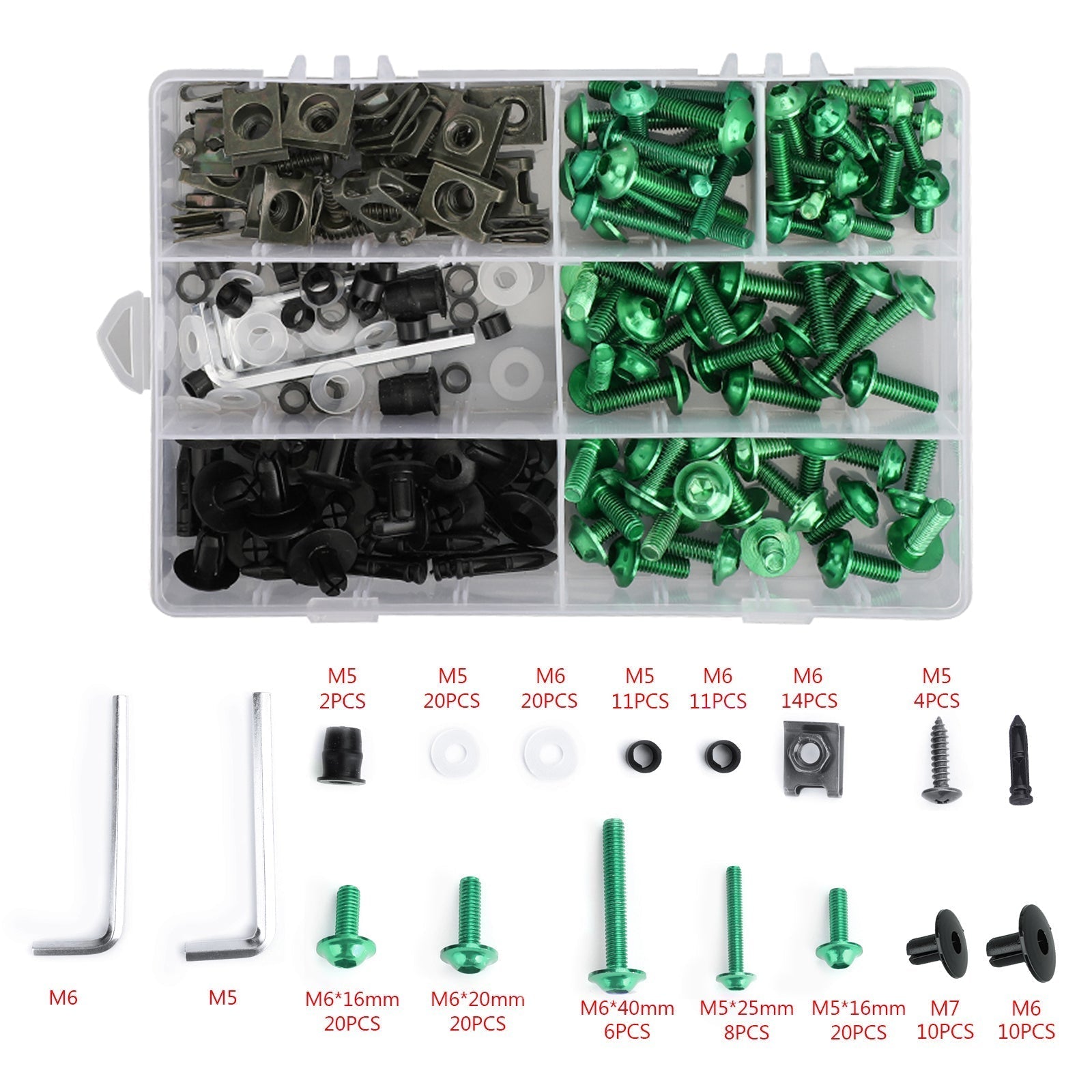 2017-2019 Kawasaki Ninja 650 EX650 Amotopart kuip groene set