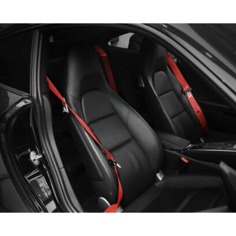 Car Seat Belt Webbing Polyester Seat Lap Retractable Nylon Safety Strap 3.5M Generic