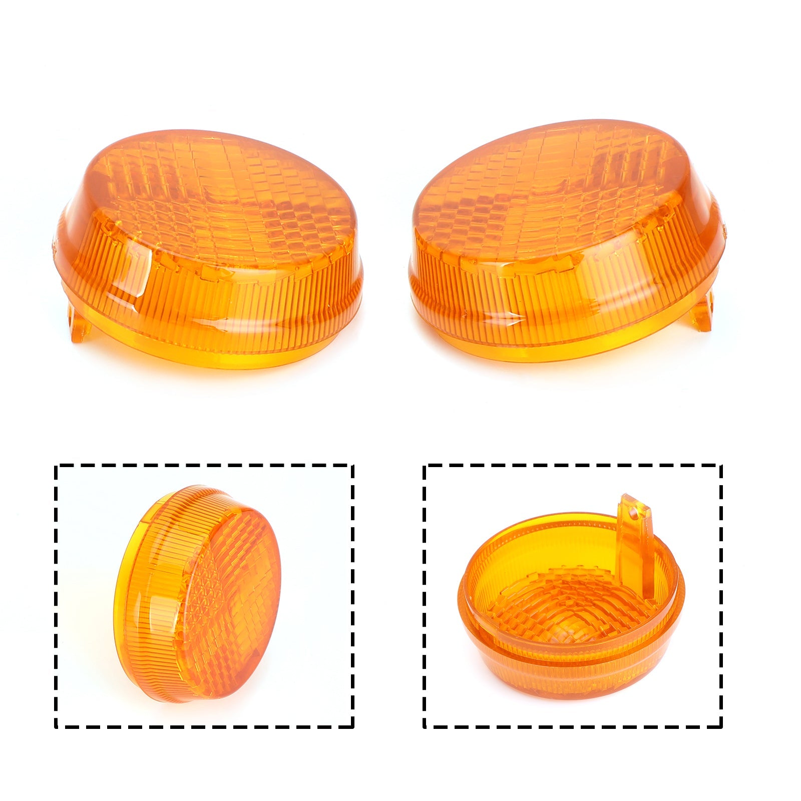 Turn Signal Light Lenses Cover For Honda Shadow Spirit VT750 Vulcan VN Generic