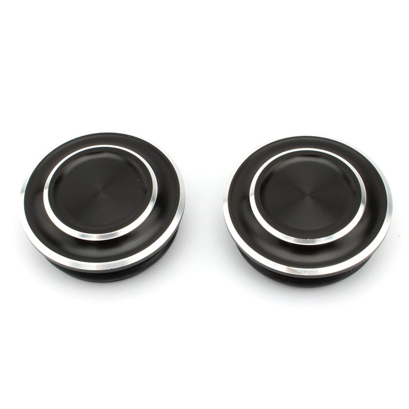 Billet Aluminium Frame Plug Caps Zwart Geschikt voor Honda Rebel CMX500 2020-2021