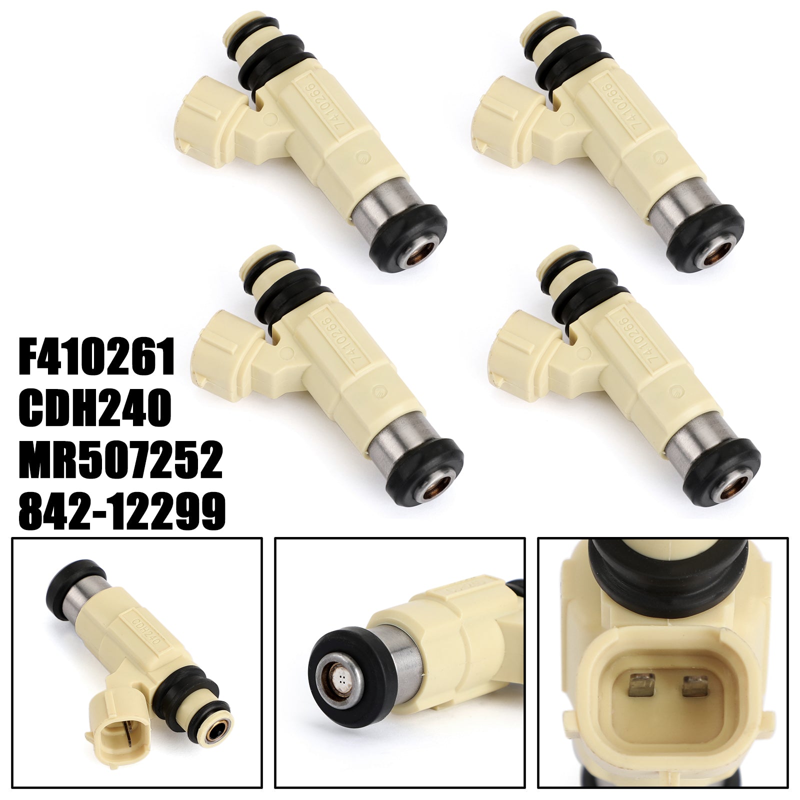 4PCS Fuel Injectors for Mitsubishi Eclipse Lancer Chrysler CDH-240 842-12299