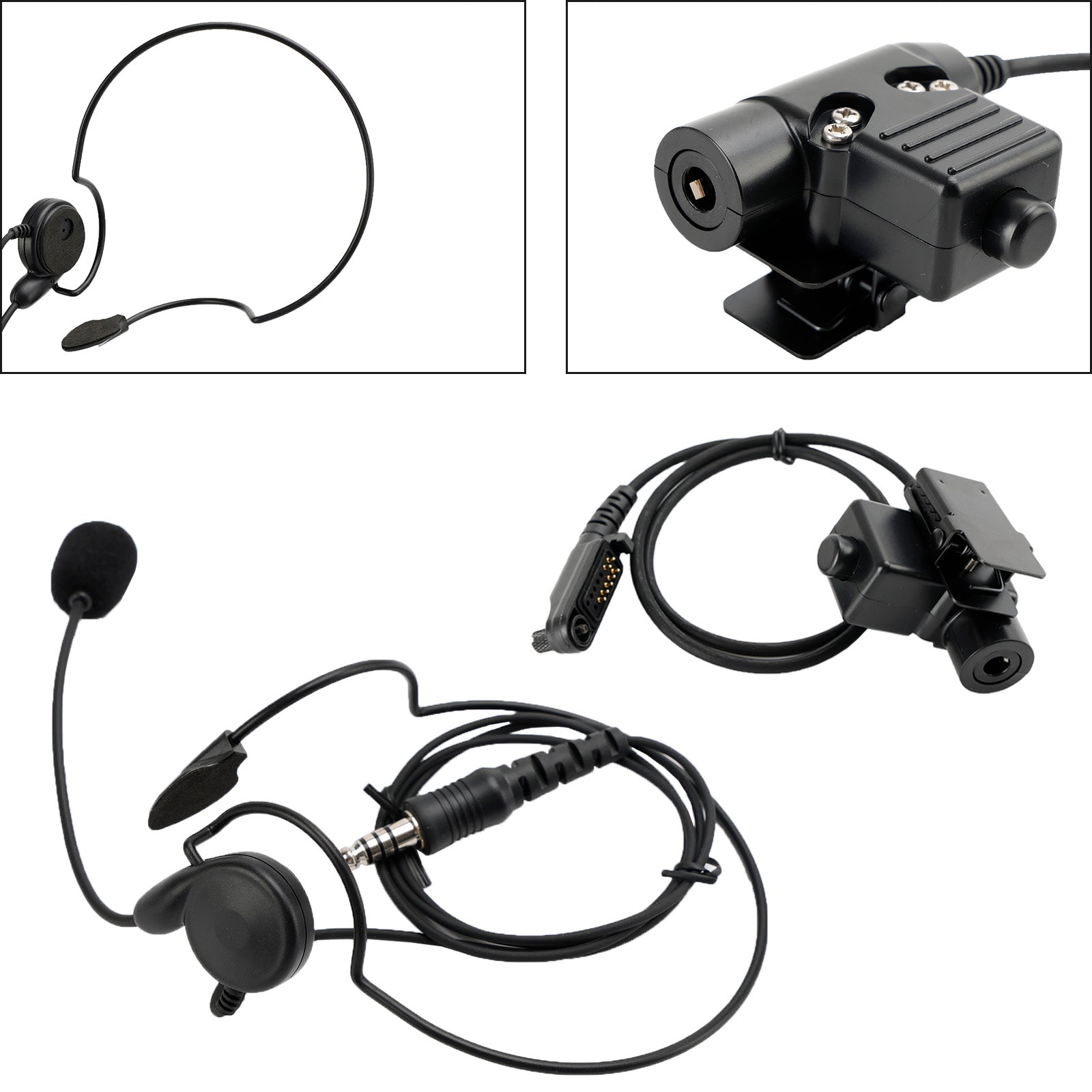 Voor HYT PD680 PD685 X1E X1P 6Pin U94 PTT 7.1-C7 Achter Mount Plug Tactische Headset